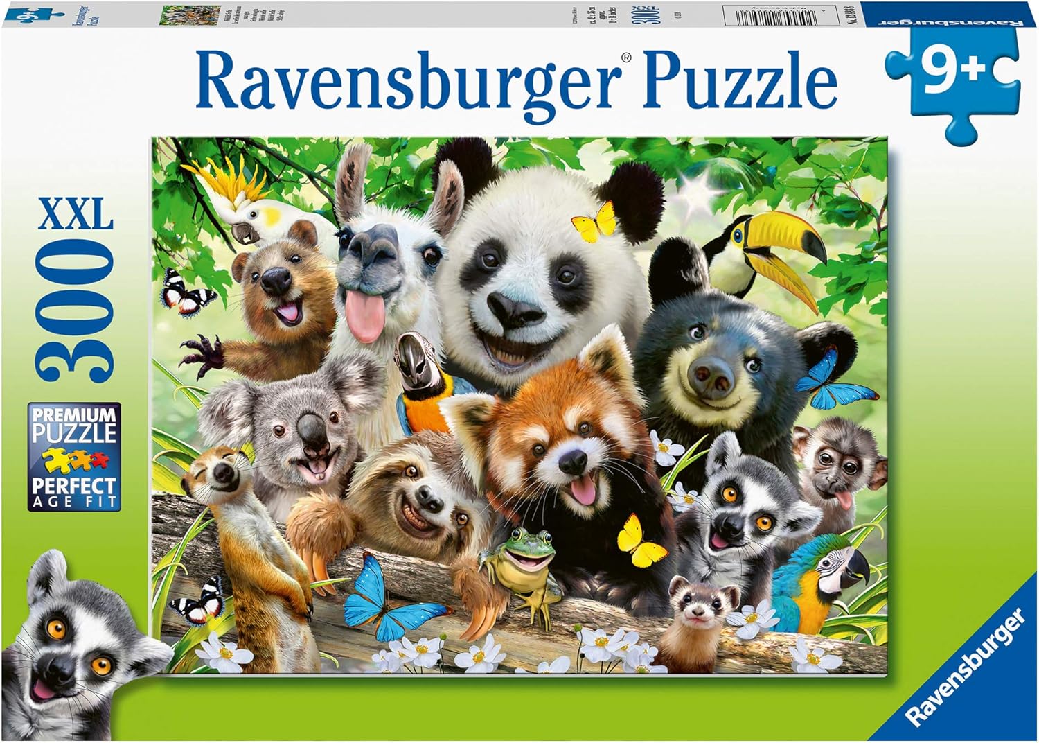 Ravensburger Wildlife Selfie 300 Piece Jigsaw Puzzle - Large Piece Puzzle for Kids and Adults 1