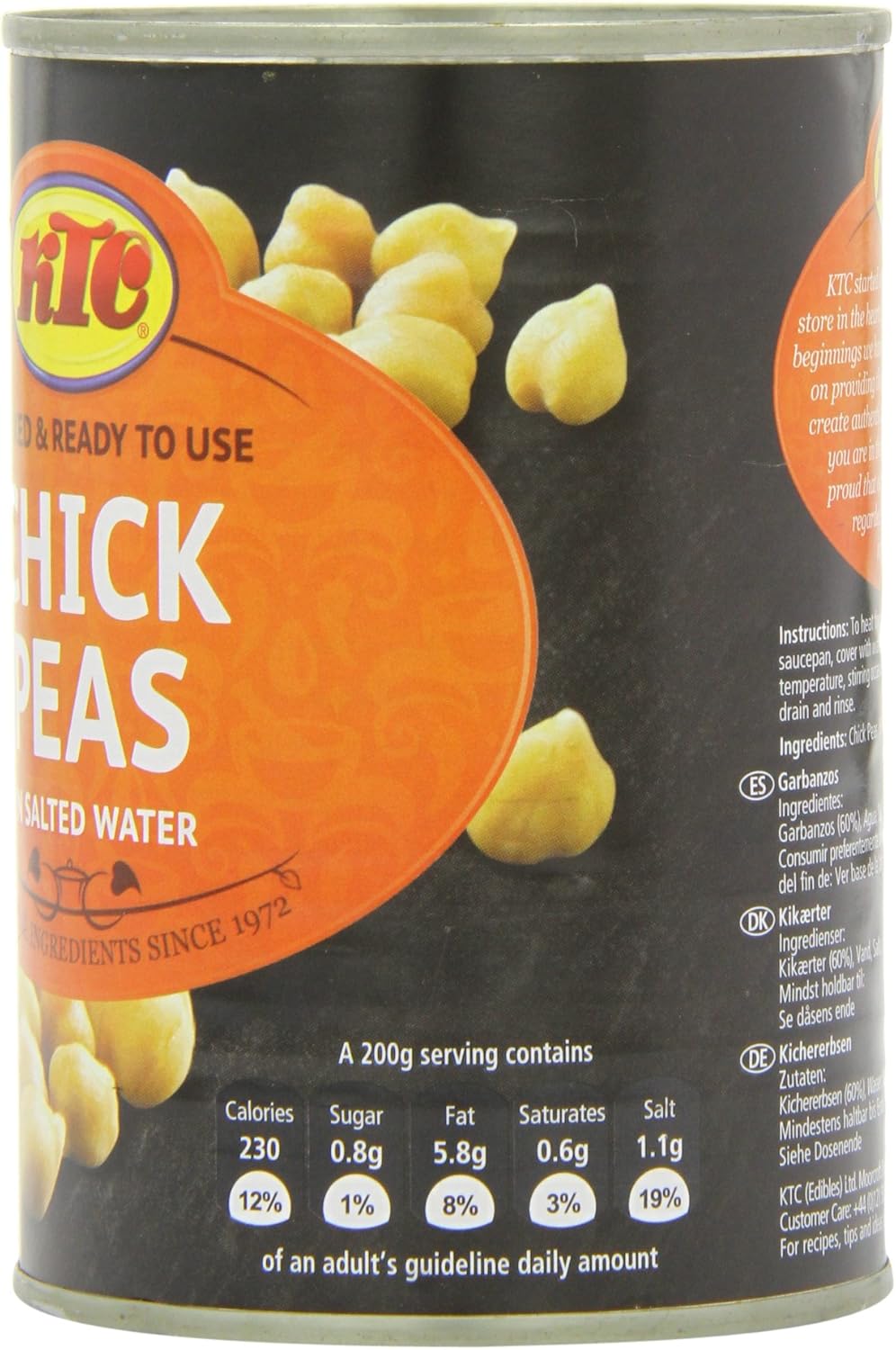 KTC - Chick Peas in Salted Water 400g 9