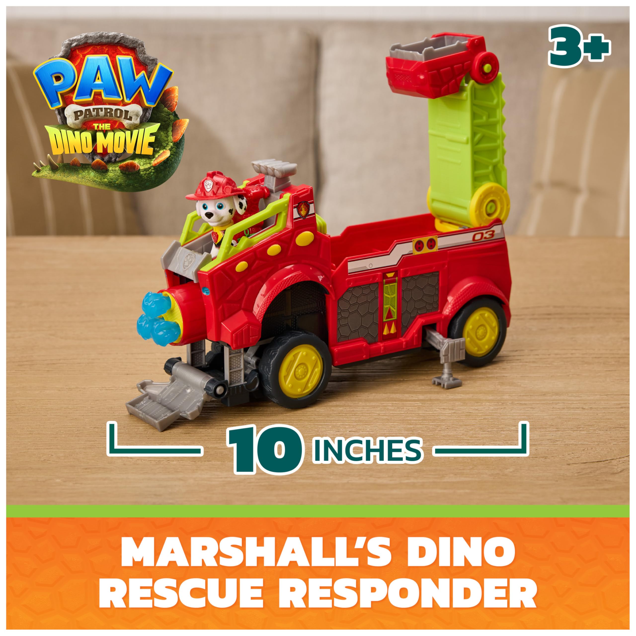 Paw Patrol Dino Rescue Responder Playset - Over 25.4 cm Long, Ages 3+ 2