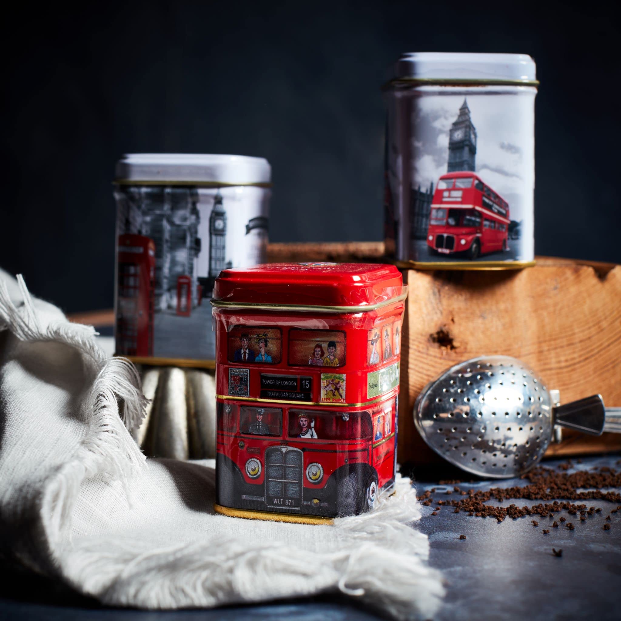 New English Teas London Sights Mini Tea Tin Gift Set - 6 Selection Loose-Leaf Black Tea Collection 5