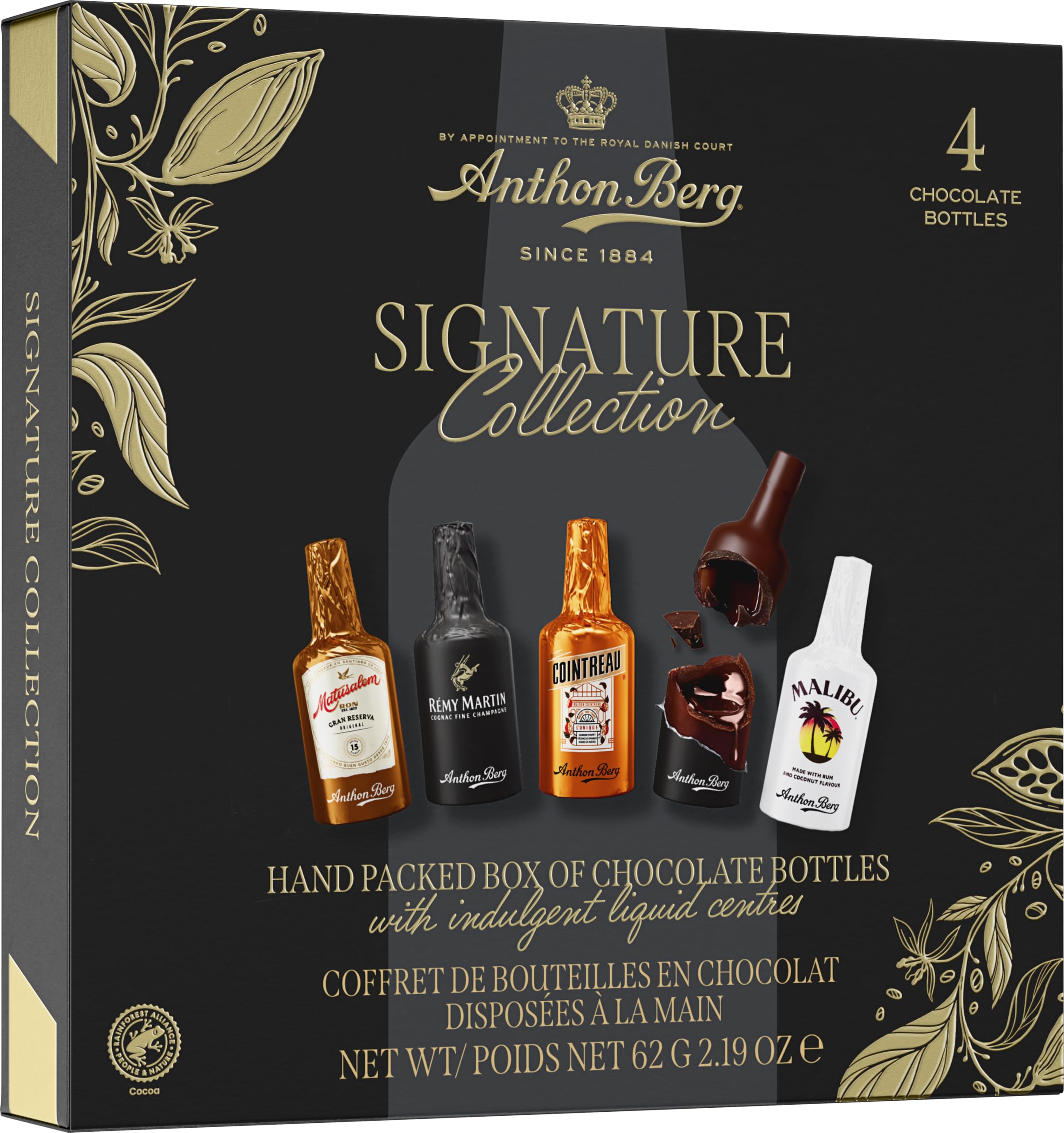 Anthon Berg 4 Chocolate Liqueurs - Dark Chocolate with Spirit Fillings | 81g 1