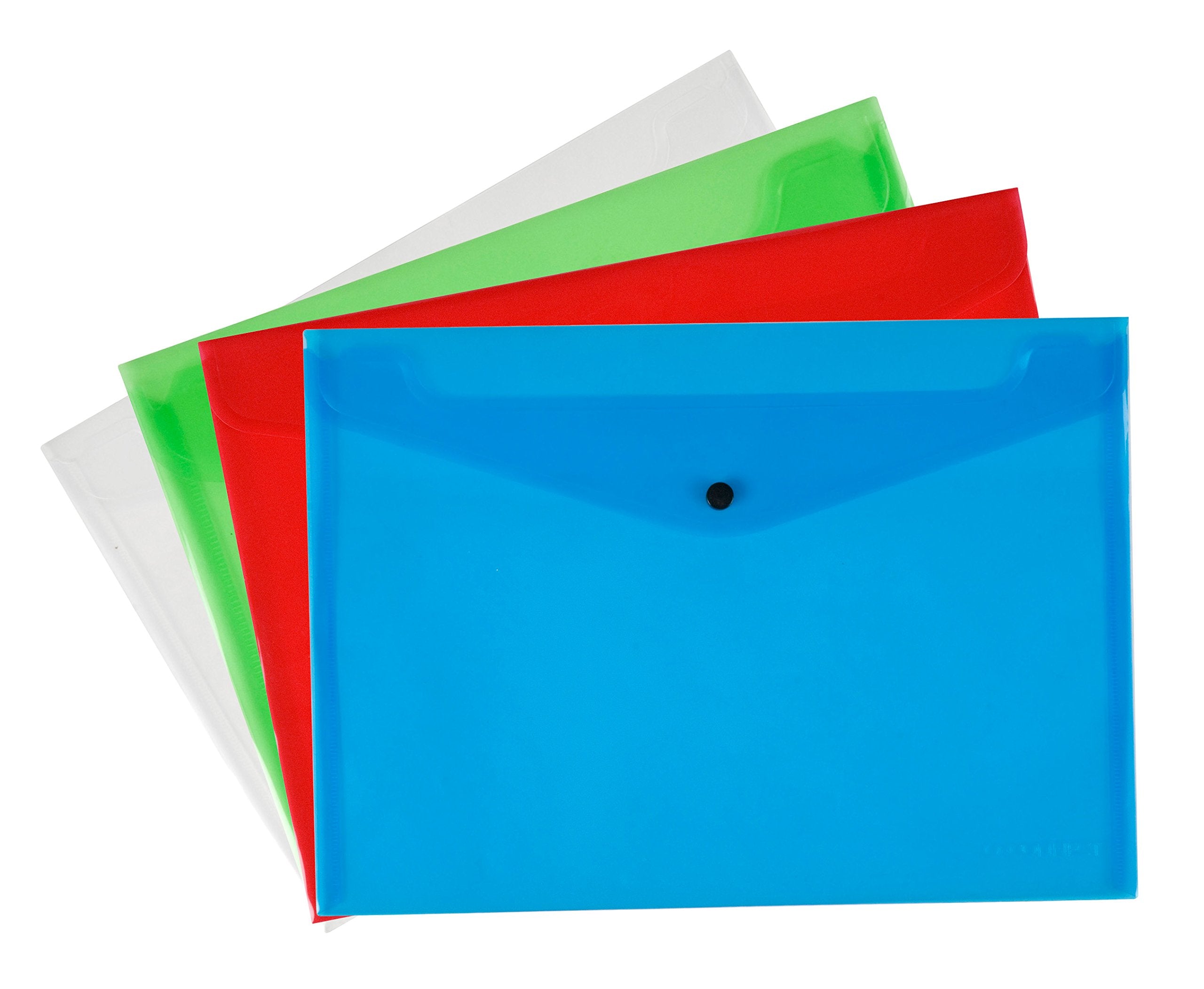 Q-Connect Polypropylene Document Folder A4 Assorted (Pack of 12)