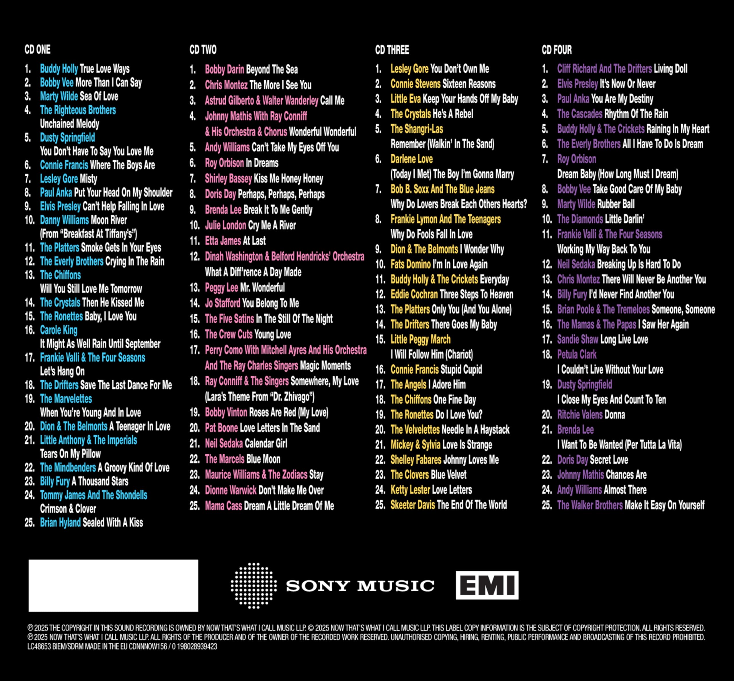 NOW That’s What I Call Jukebox Classics: True Love Ways - Audio CD 2