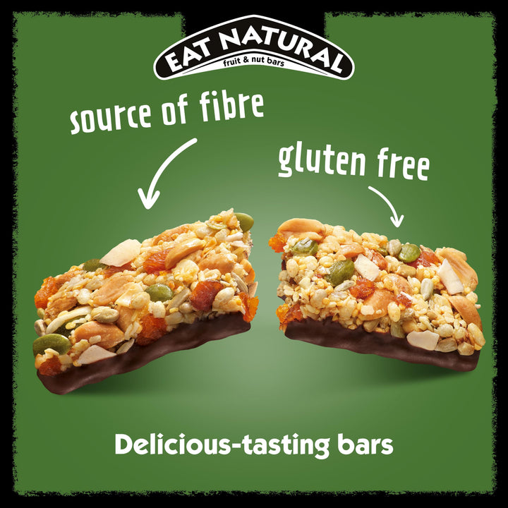 Eat Natural - Vegan Peanuts, Coconut & Dark Chocolate Fruit & Nut Bars (12 x 40g)