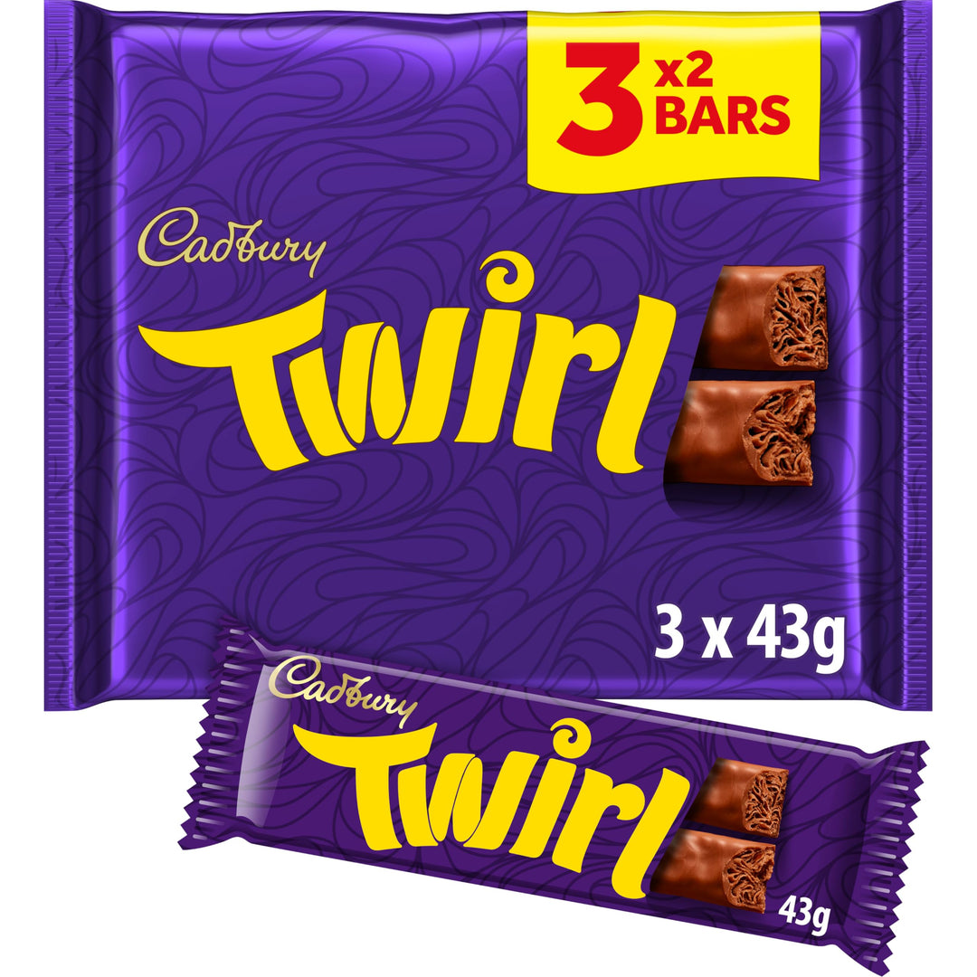 Cadbury - Dairy Milk Twirl Chocolate Bar Multipack (3 x 129g)