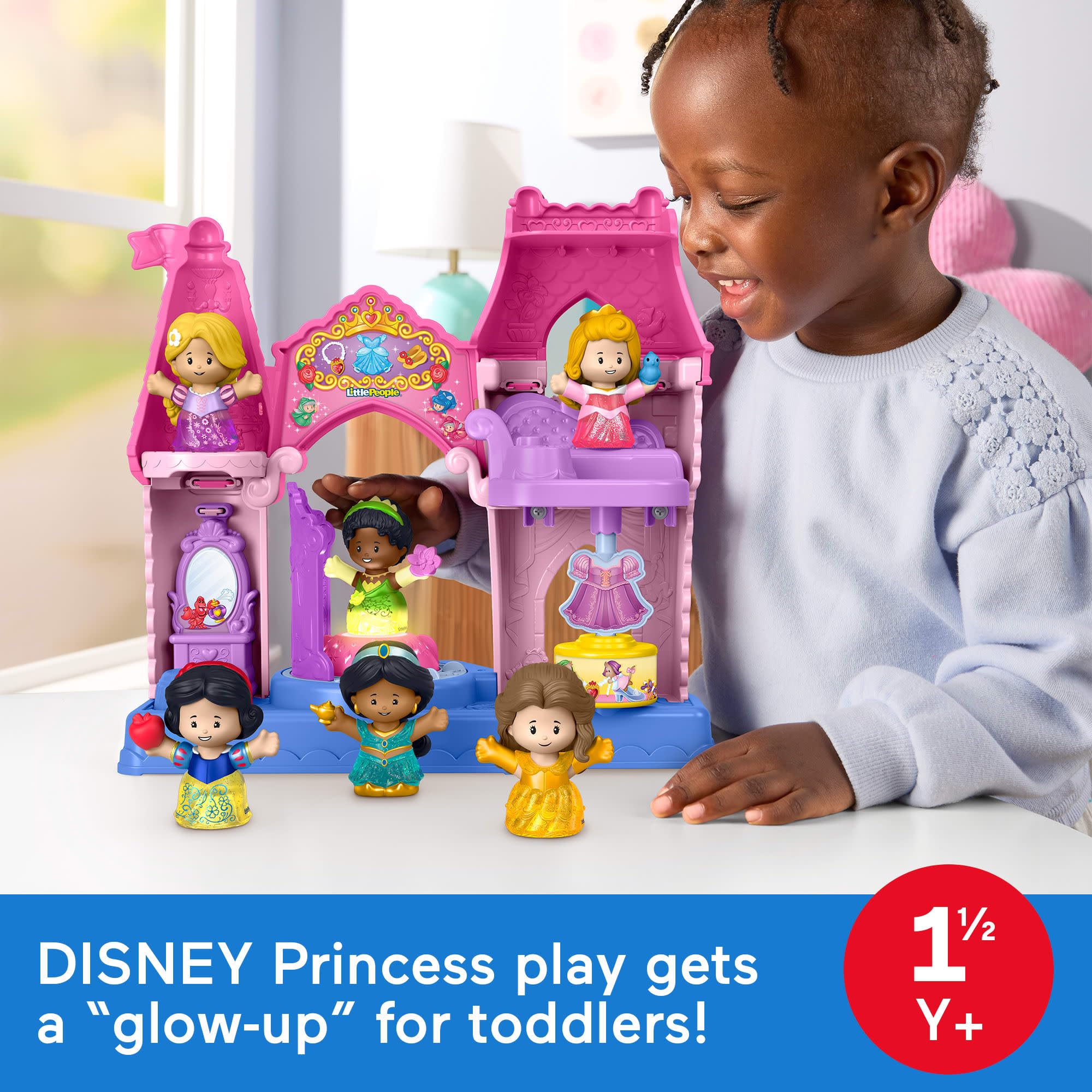 Fisher-Price Little People Disney Princess Shimmer Gowns Figure Set - Ages 18 Months+ 3