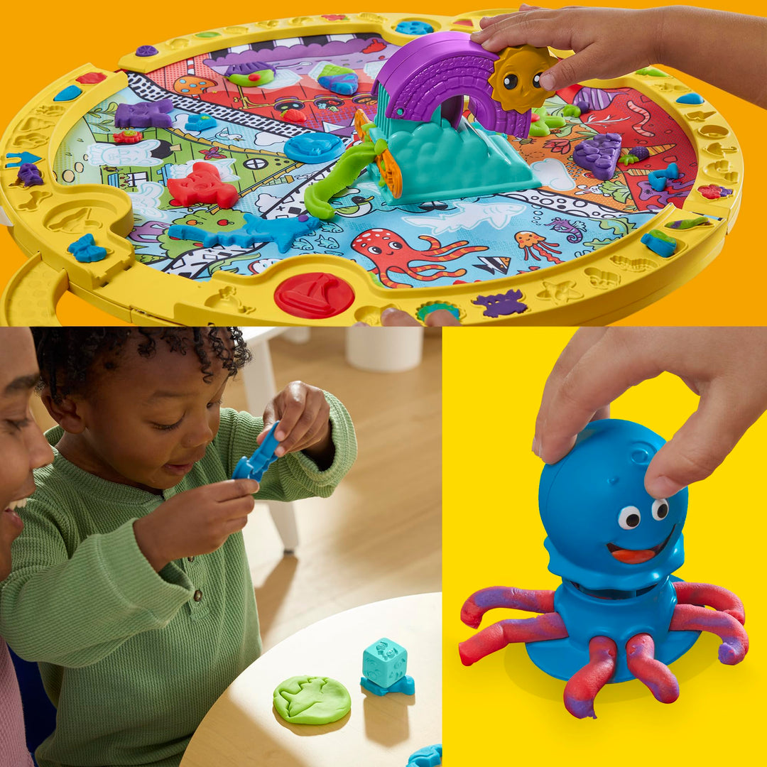 Play-Doh Fold and Go Playmat Starter Playset - Creative Arts & Crafts Toy for Kids 3+