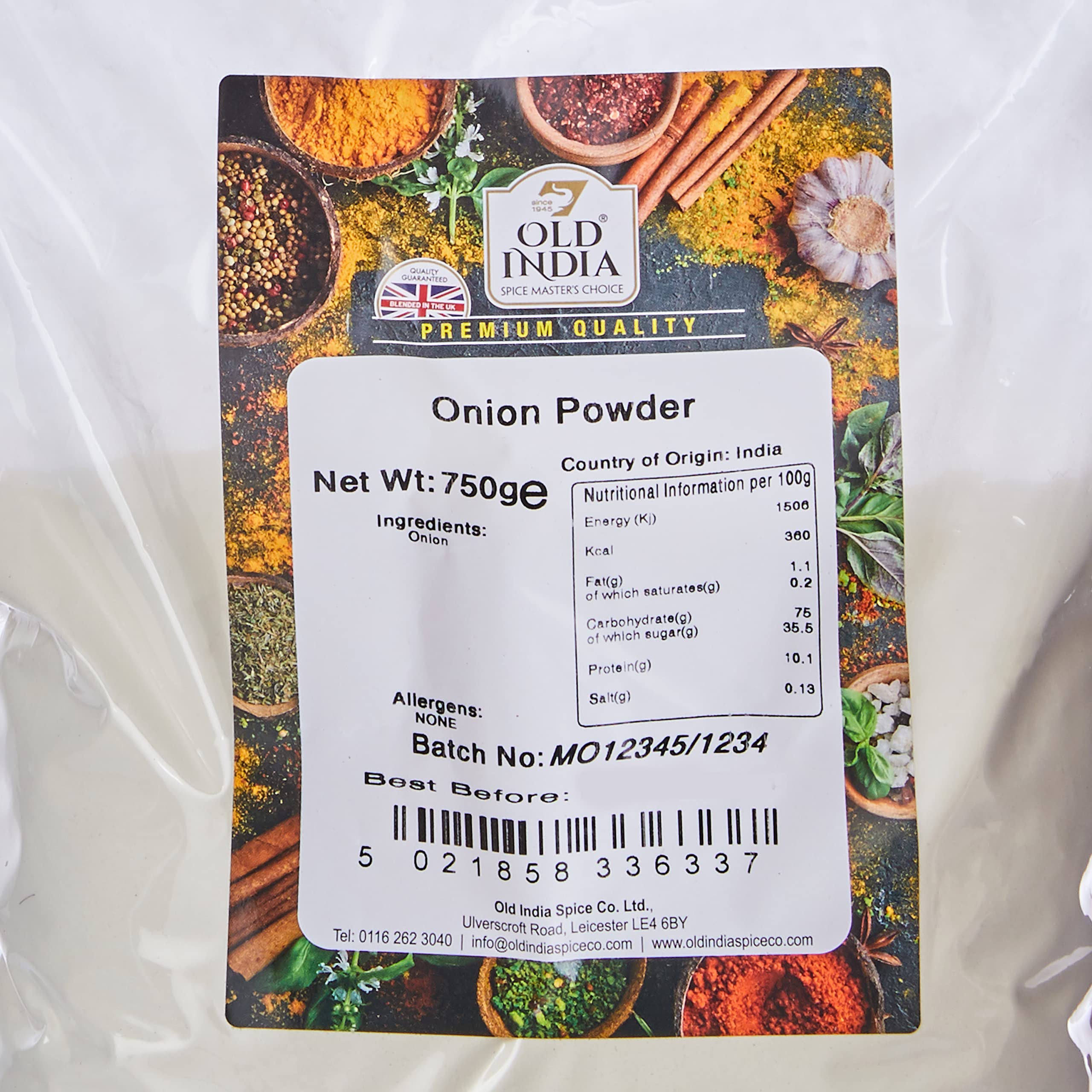Old India Onion Powder - 100% Natural Flavoring | 750g Pack 2