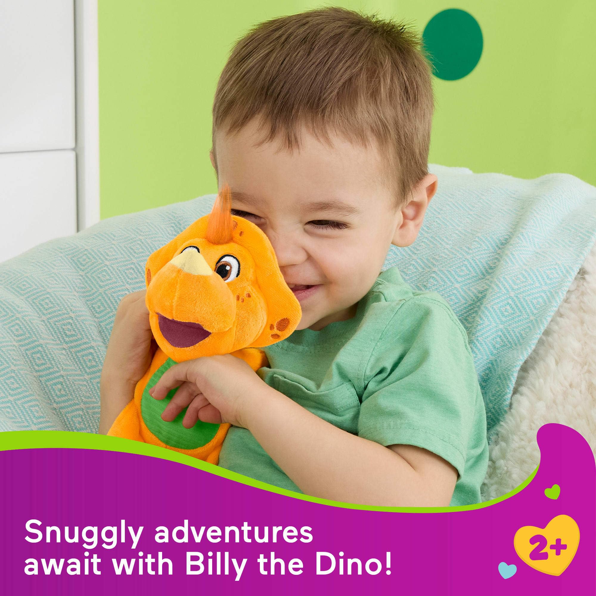 Fisher-Price Barney’s World Billy the Dino Plush Toy - 6.5-inch | Ages 2+ | Machine Washable