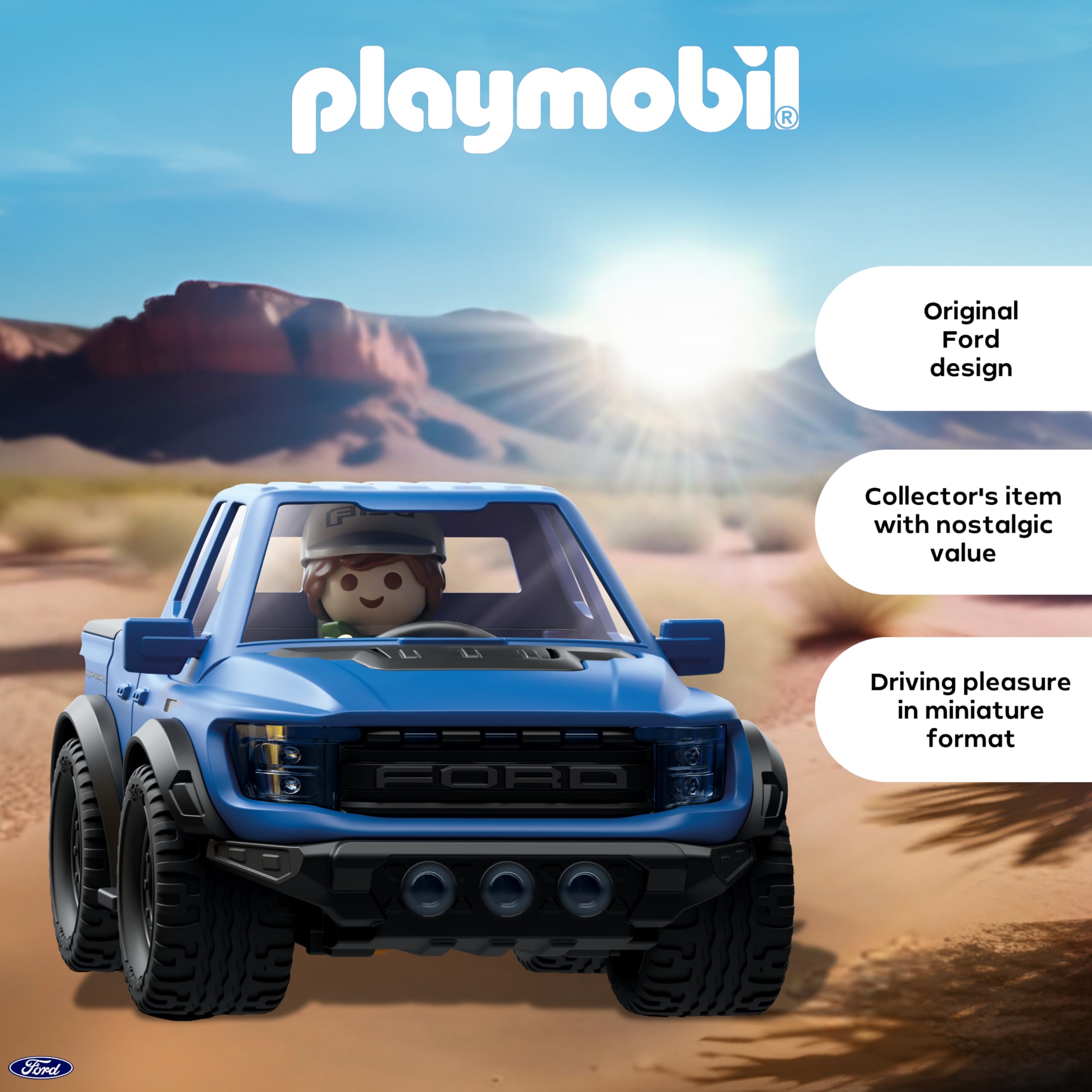 Playmobil Ford F-150 Raptor - Off-Road Adventure Vehicle for Kids Ages 4+ 10
