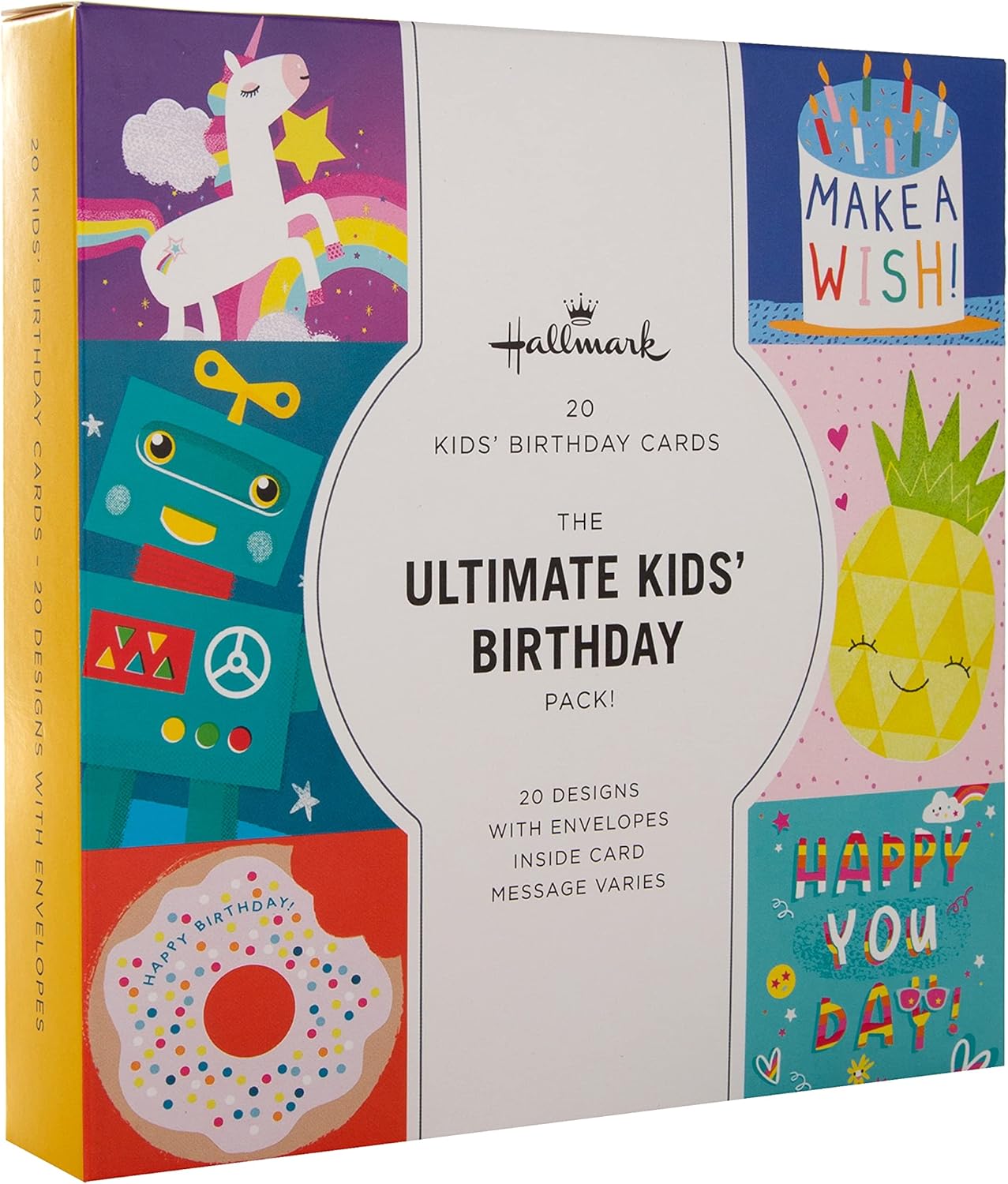 Hallmark Kids Birthday Cards, Multipack of 20 in 20 Fun Designs