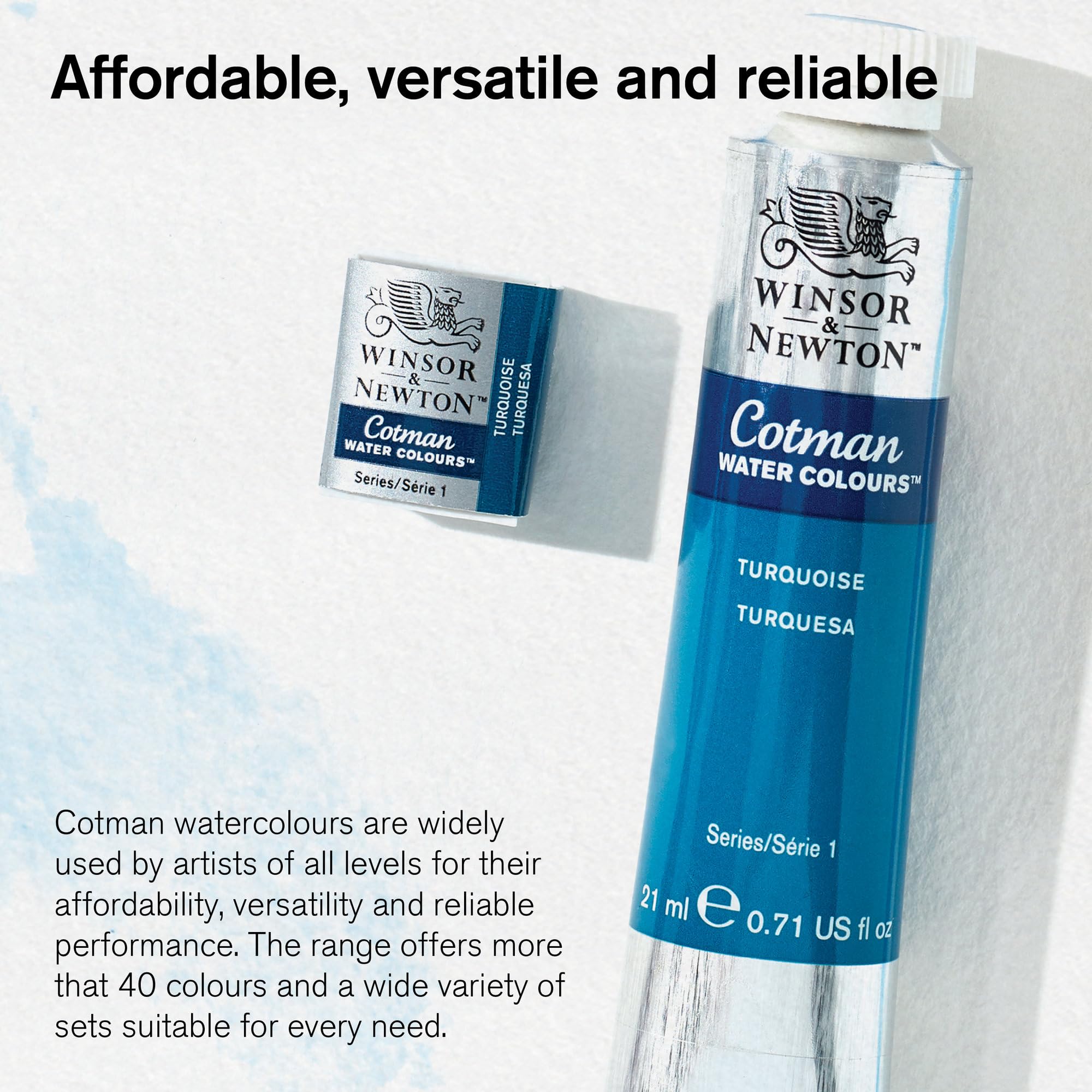 Winsor & Newton Cotman Water Colour Tube - Yellow Ochre | 21 ml | Opaque 5