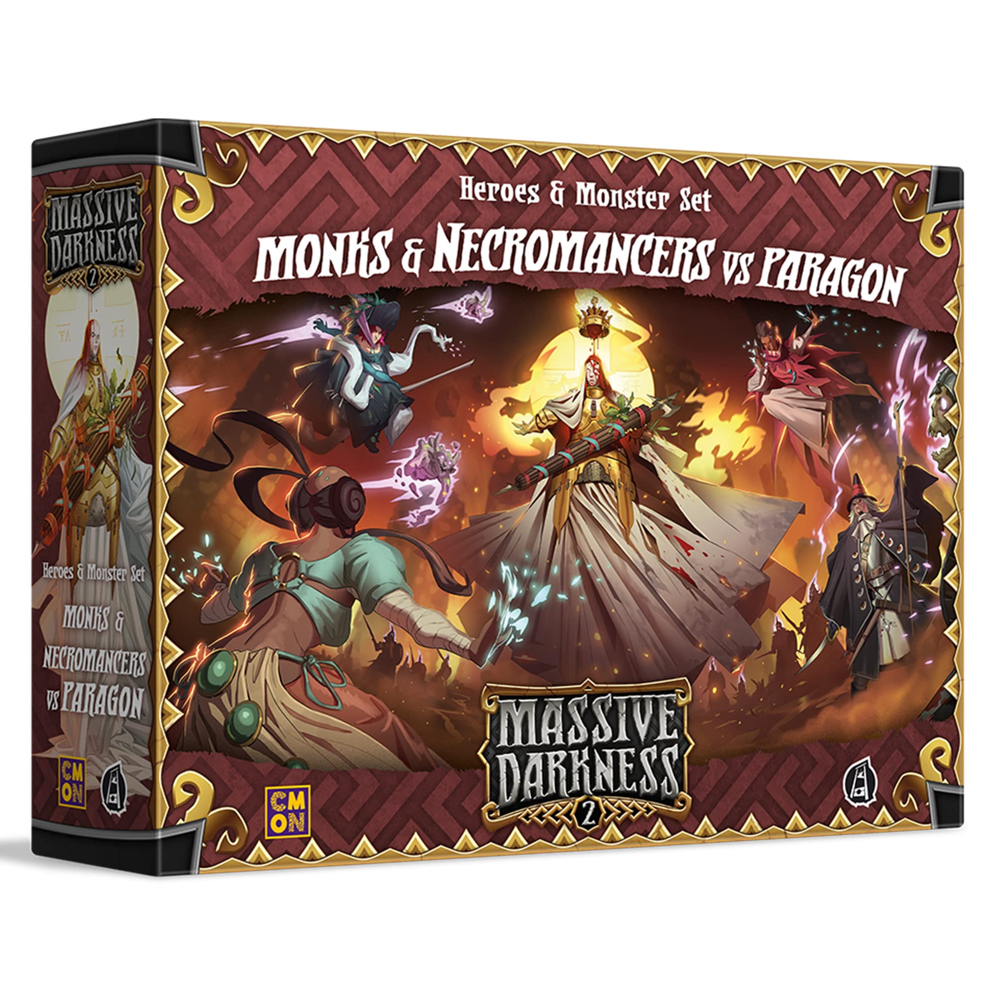 CMON Massive Darkness 2: Monks and Necromancers vs The Paragon Expansion 1