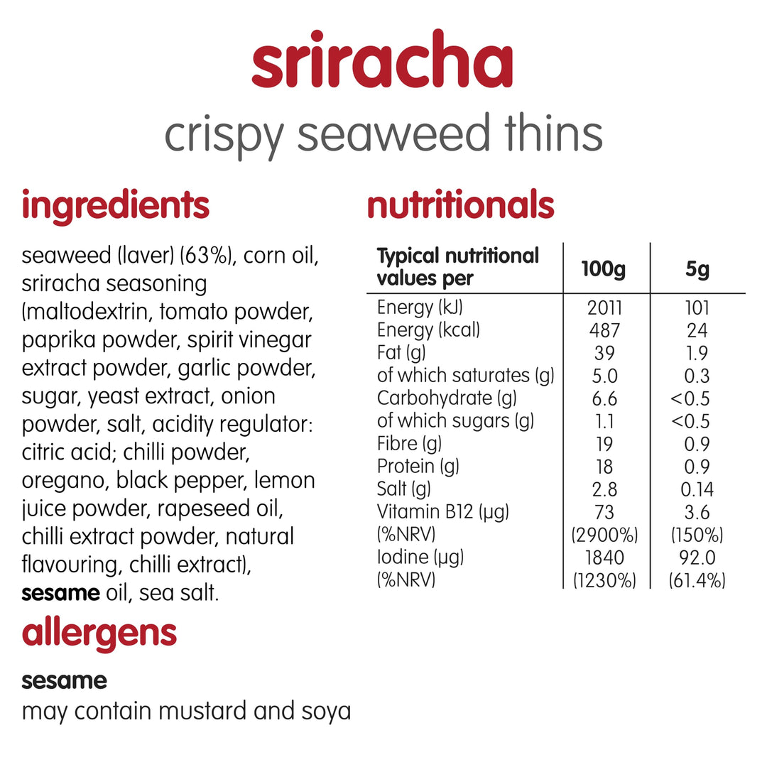 Itsu - Sriracha Seaweed Thins 32-Pack