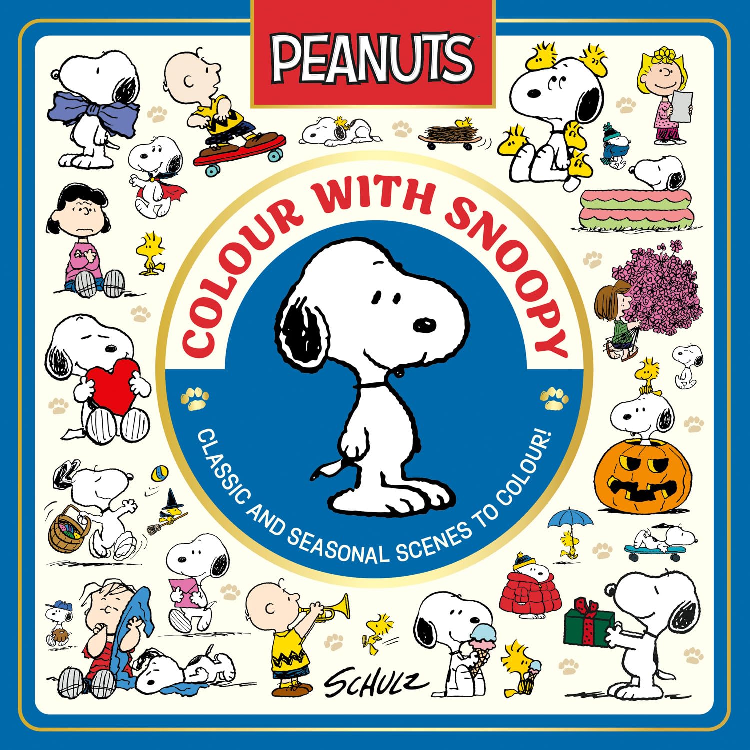 Farshore Official Peanuts: Colour with Snoopy - Classic Coloring Book | Paperback | English