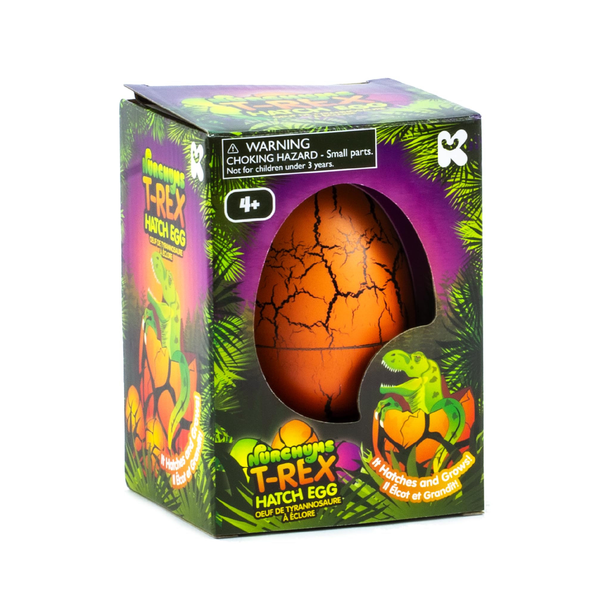 Keycraft Nurchums Large T-Rex Hatching Egg - Grow & Hatch Dinosaur Toy for Kids 5
