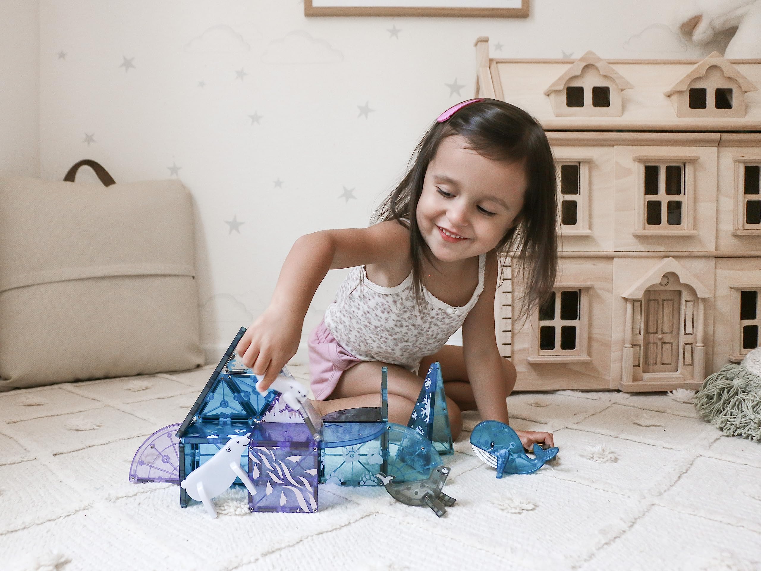 Magna-Tiles Arctic Animals 25-Piece Set - Magnetic Building Tiles with Arctic Animal Figures 6
