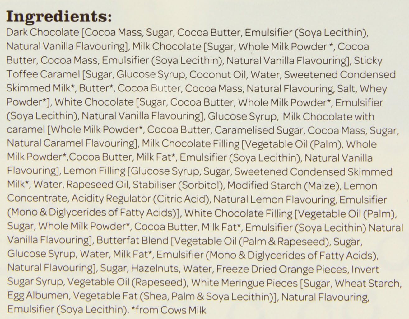 Lily O'Briens ultimative Schokoladenkollektion, 190 g – verschiedene Milch-, dunkle und weiße Schokoladen 7