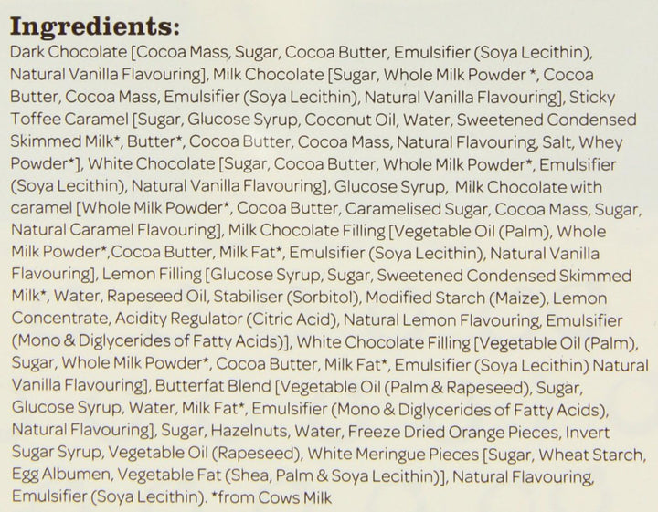 Lily O'Brien's Ultimate Chocolate Collection, 190g - Assorted Milk, Dark & White Chocolates