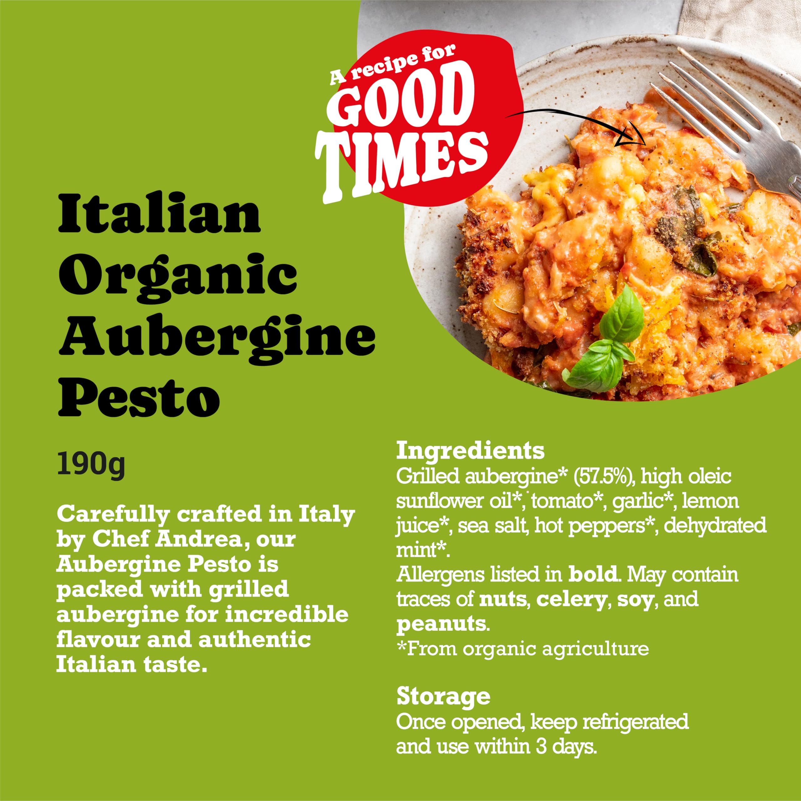 Mr Organic - Organic Aubergine Pesto 190g 5