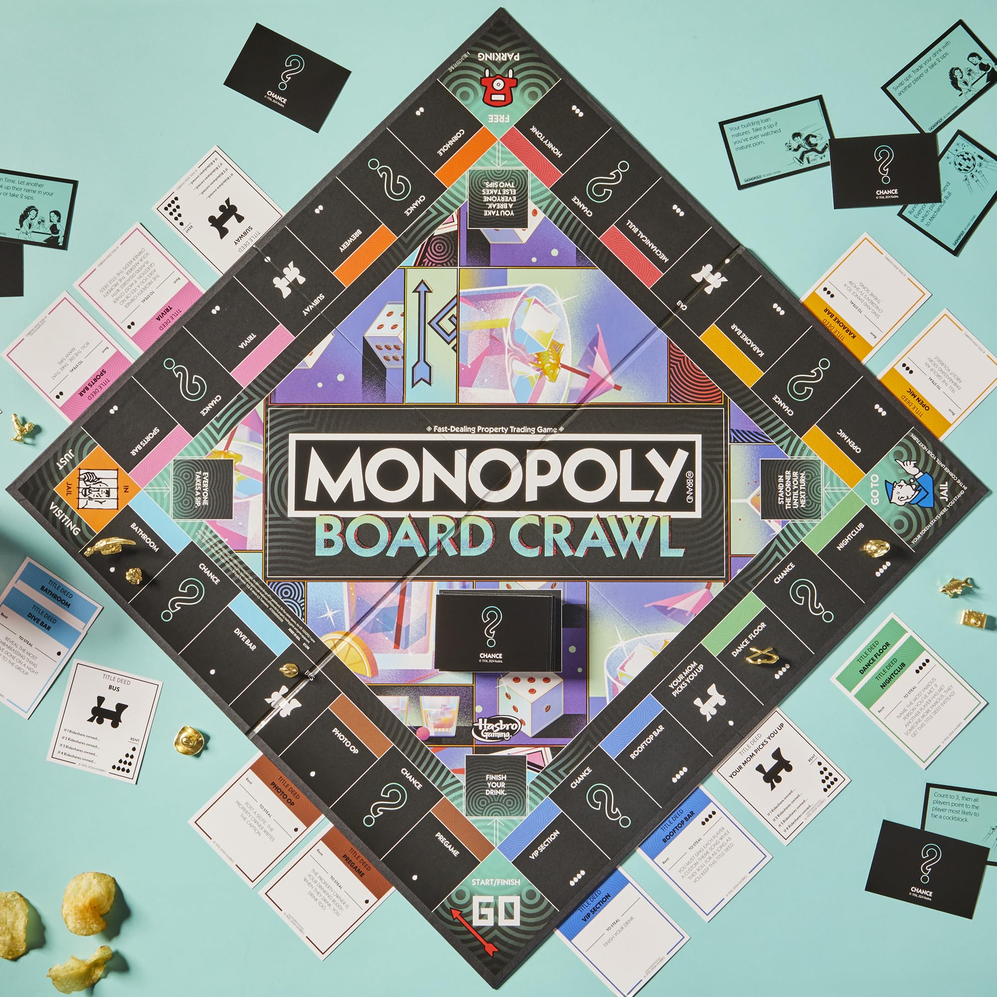 Hasbro Gaming Monopoly Board Crawl Trinkspiel 7