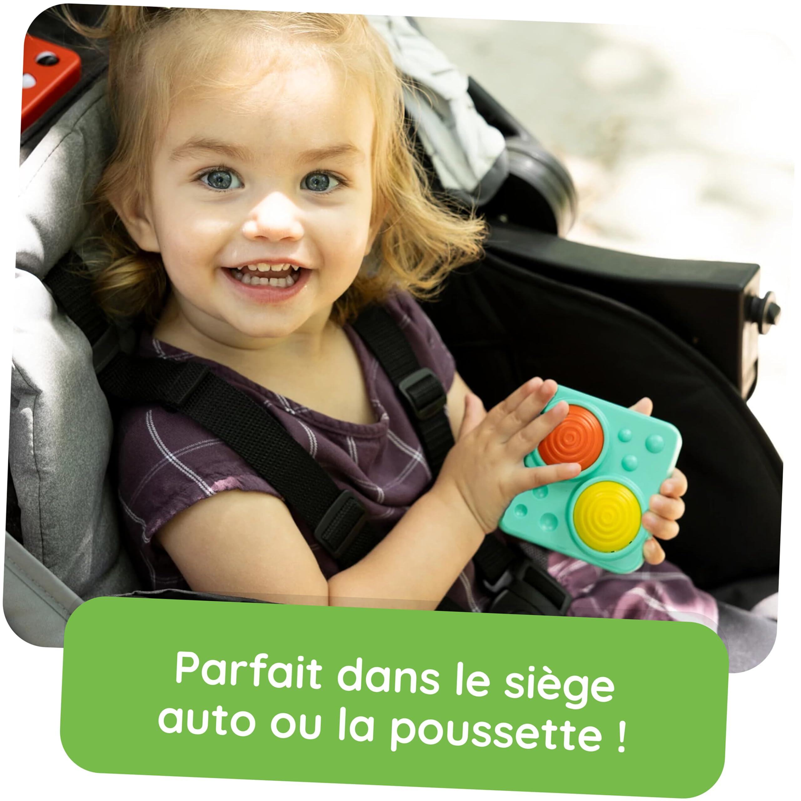 Fat Brain Toys PlayTab Essential Set Magnetic Sensory Activity Board for Ages 12 Months+ 8