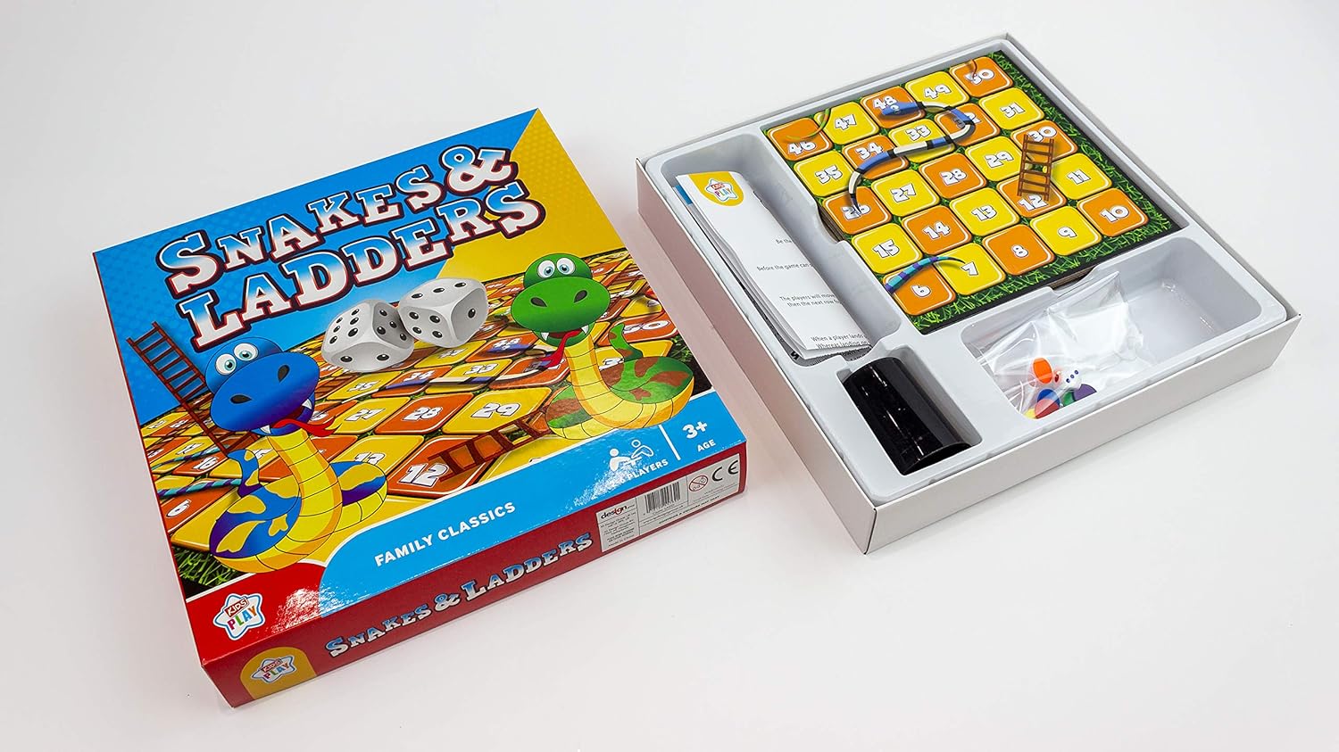 Kids Play - Activity Snake & Ladders Game - Traditional Family Board Games Idea 3