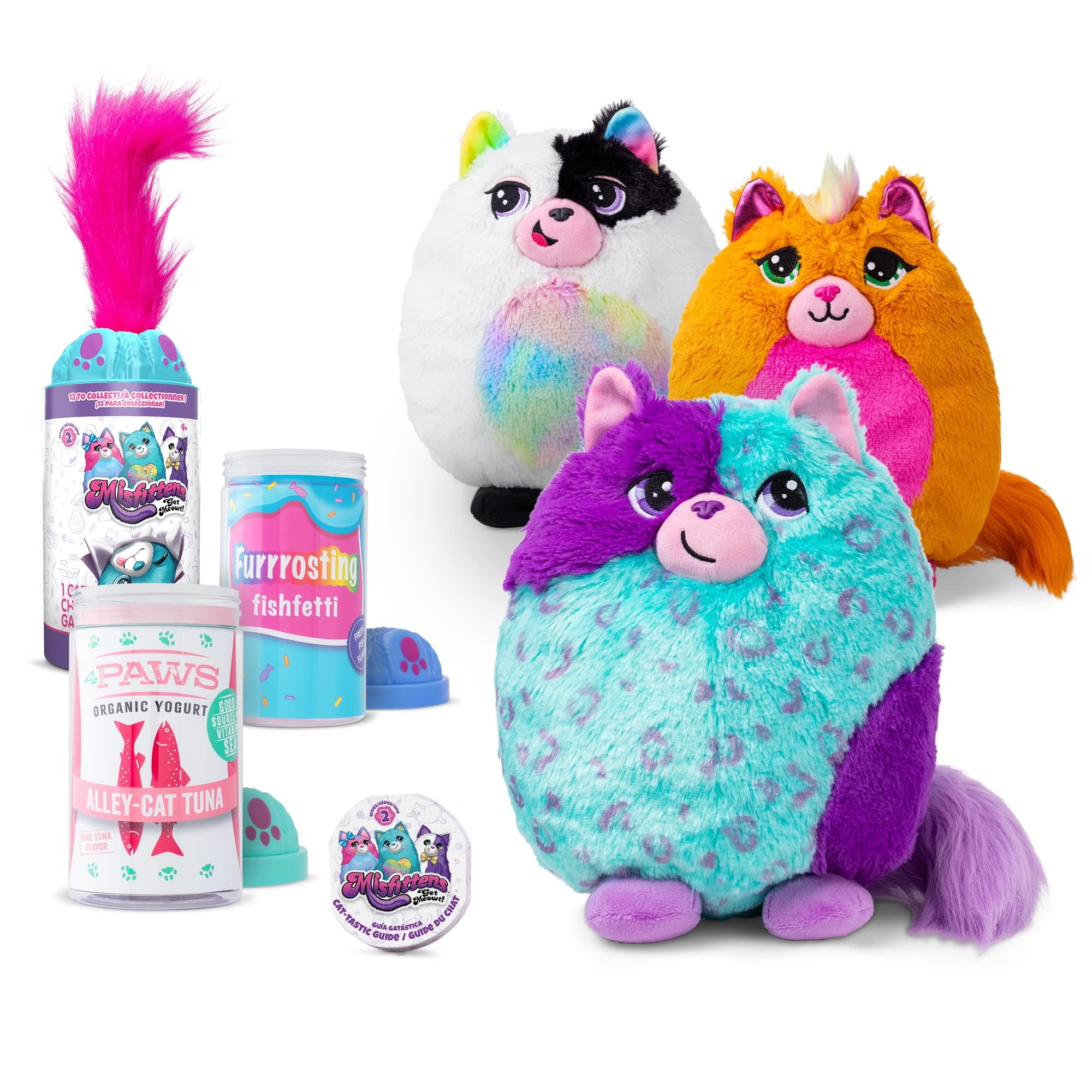 Basic Fun Misfittens Surprise Cat Plush - Assorted Colors, Ages 4+ 1