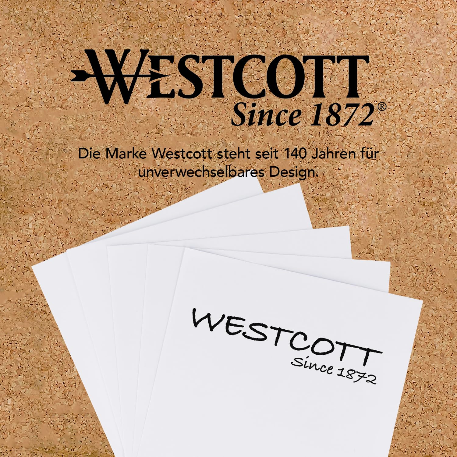 Westcott Note Block Refill Pack - 800 Sheets White Paper | 9 x 9 cm Size | 80g/m² 5
