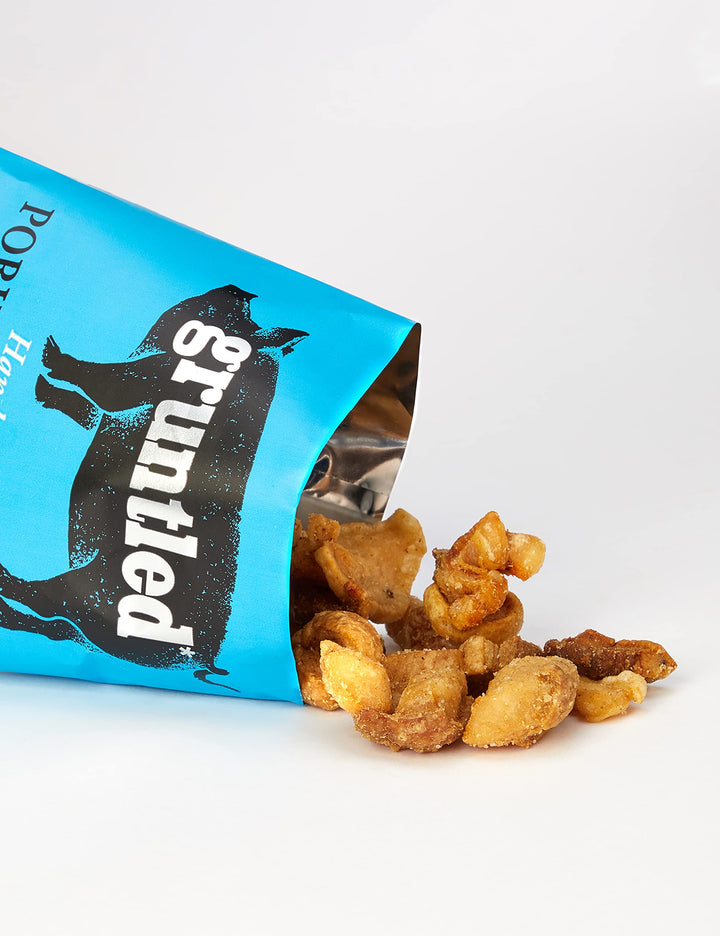 Gruntled Premium Pork Scratchings 20 x 35g - High Protein, Gluten Free, Keto Friendly Snack