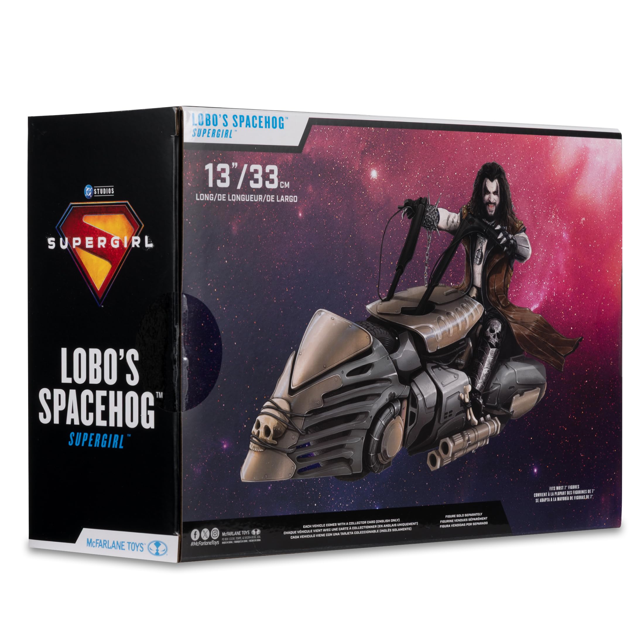 McFarlane DC Multiverse Lobo's Spacehog Vehicle - 13" Long | Fits 7" Figures | Supergirl Movie 7