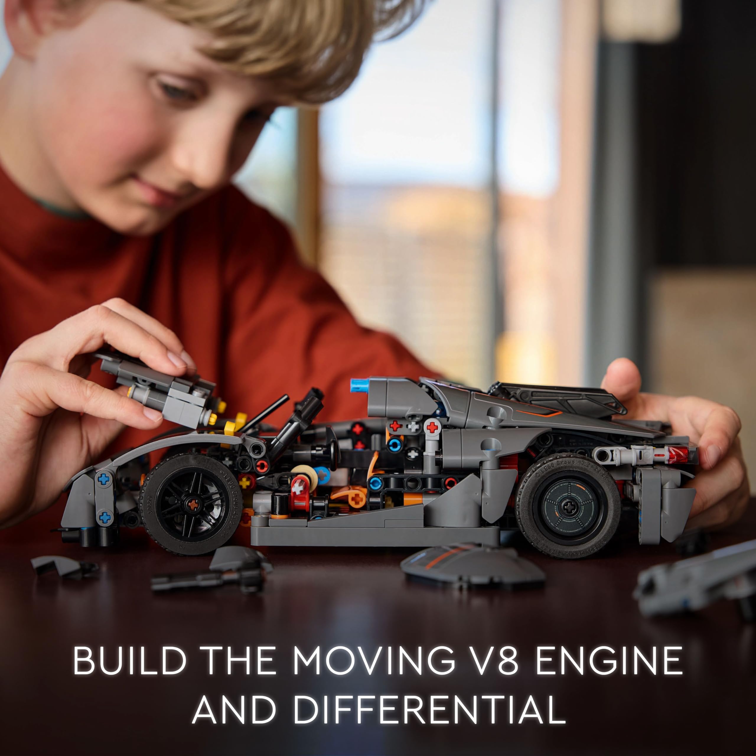LEGO Technic Koenigsegg Jesko Absolut Grey Hypercar Building Set 42173 for Ages 10+ 3