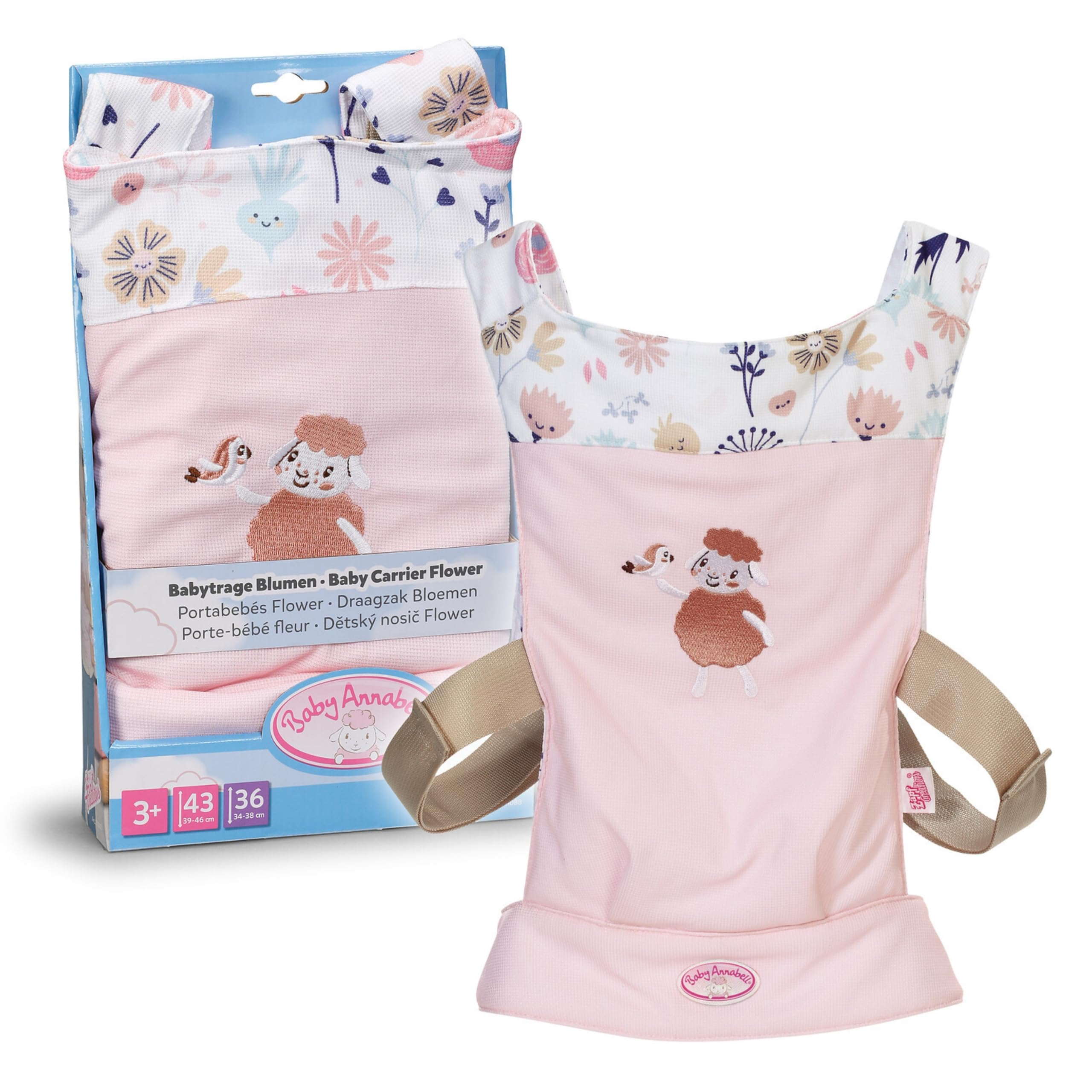 Baby Annabell Baby Doll Carrier - Adjustable Front & Back Doll Accessory for 36-43cm Dolls 1