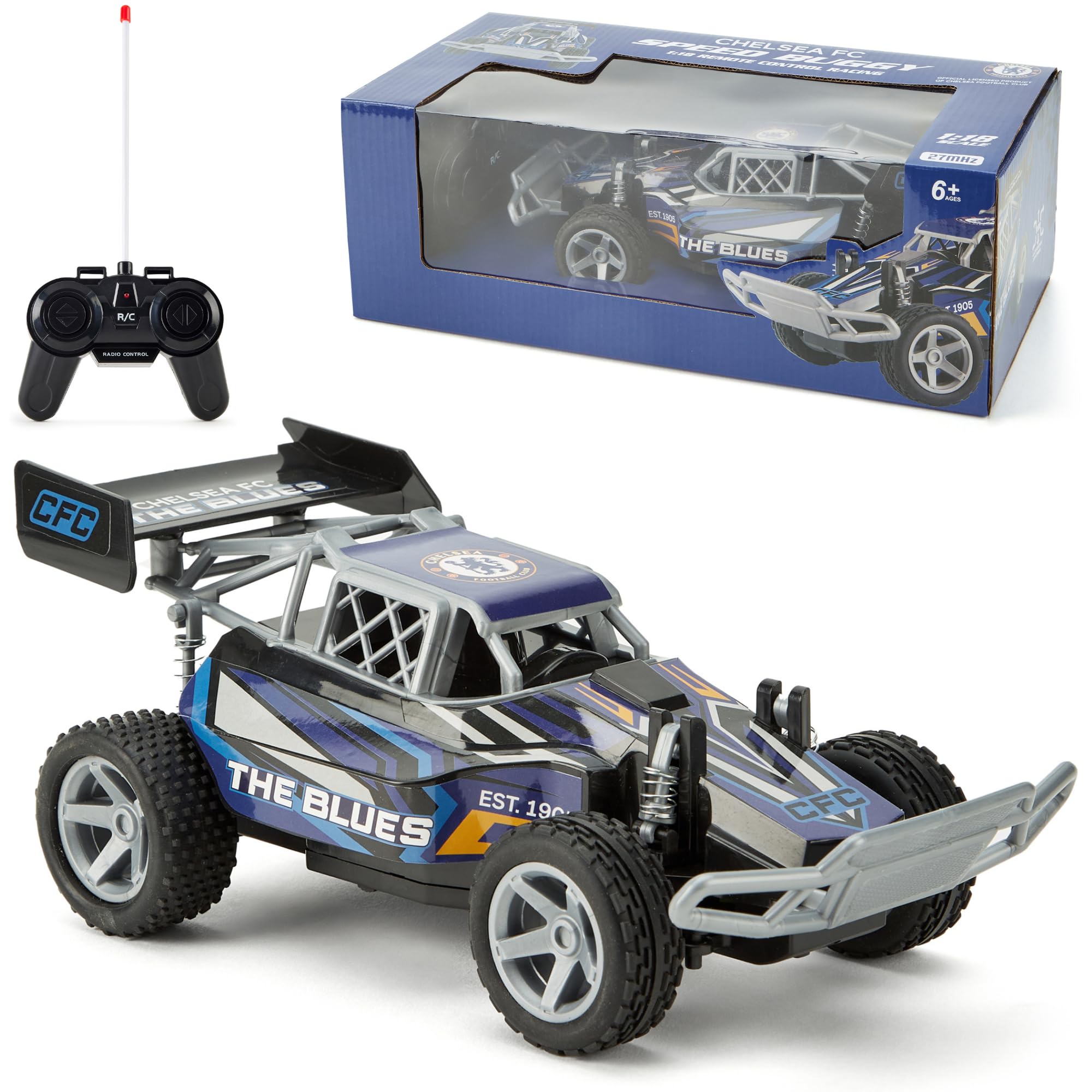 Chelsea FC Remote Control RC Buggy 1:18 - 2.4GHz, 100ft Range, Ages 3+ 1