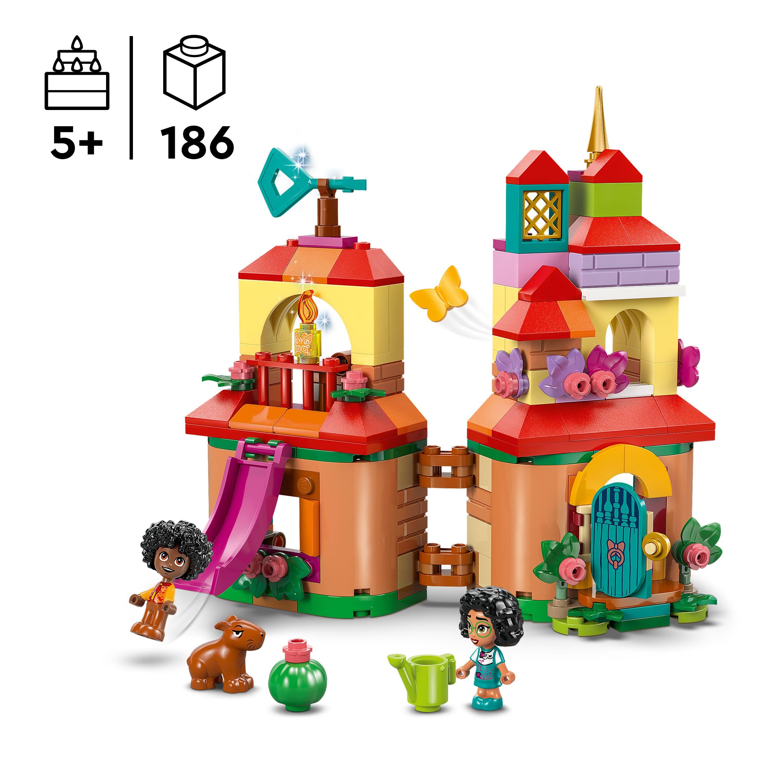 LEGO ǀ Disney Encanto Mini House Building Toy - 186-Piece Playset with Mirabel, Antonio & Capybara Figures 7