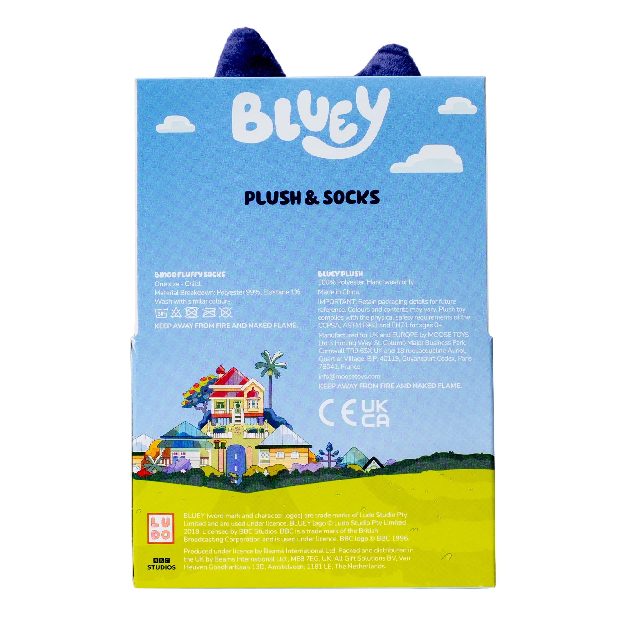 Bluey Plush Gift Set - Official Plush & Bingo Socks for Kids 16