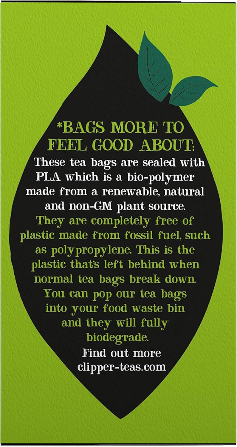 Clipper Organic Pure Green Tea Bags - Box of 40 Fairtrade & Biodegradable Tea Bags 7
