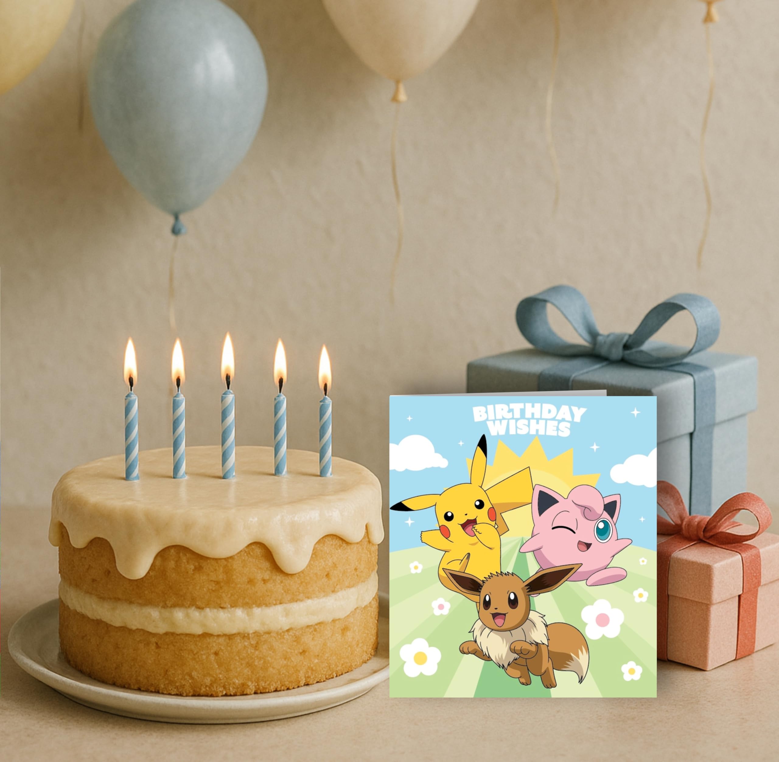 Danilo Promotions LTD Pokémon Birthday Card for Trainers - Standard Size | PK104