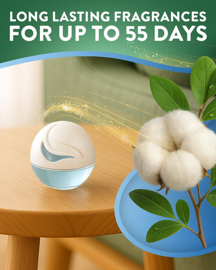 Air Wick - Gel Freshener Fresh Cotton Scent, Pack of 4