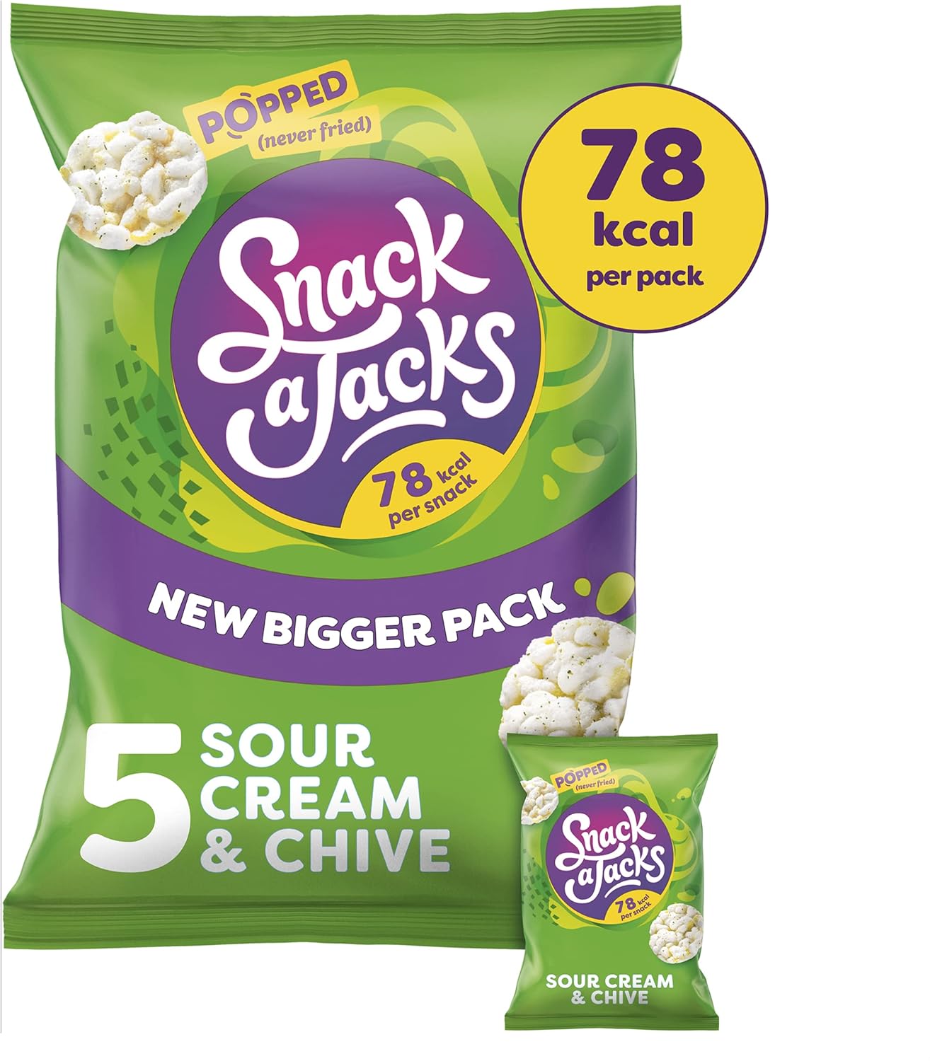 Snack a Jacks Crispy Sour Cream and Chive Snacks, 19 g (Pack of 5) 11