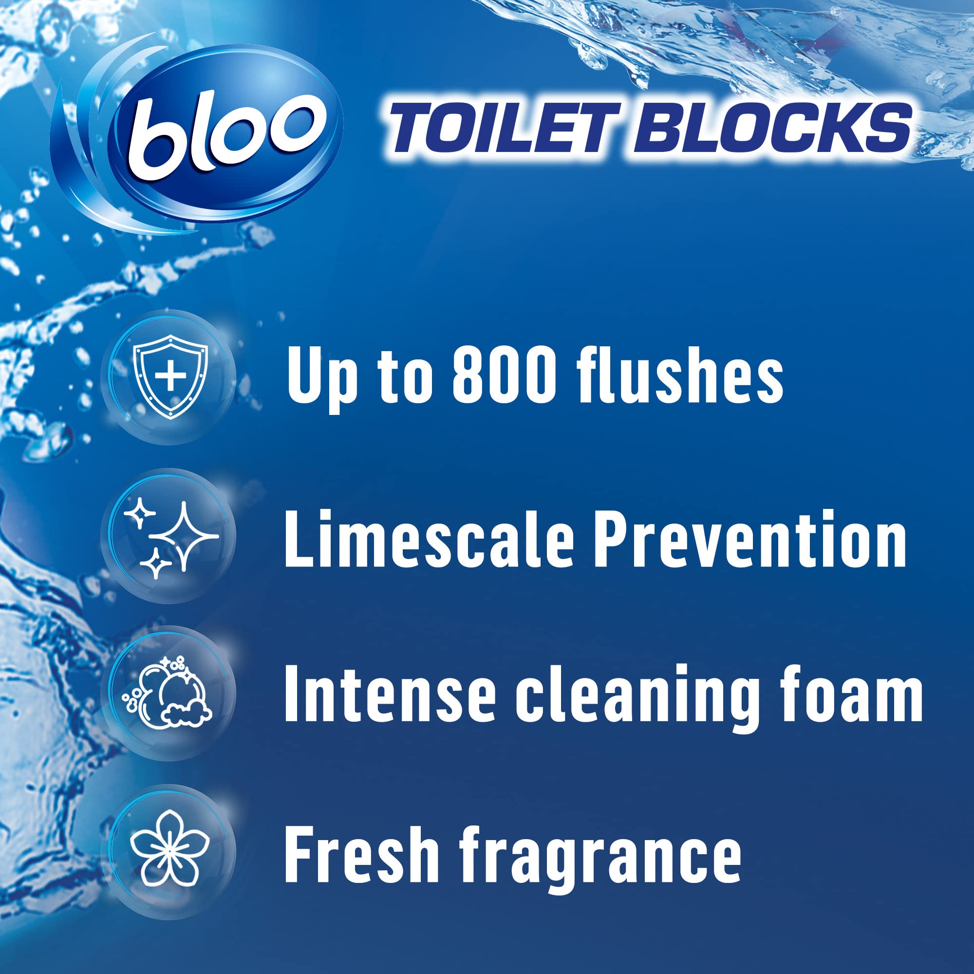 Bloo Toilet Cistern Blocks - Limescale Prevention & Freshness | Pack of 14 3