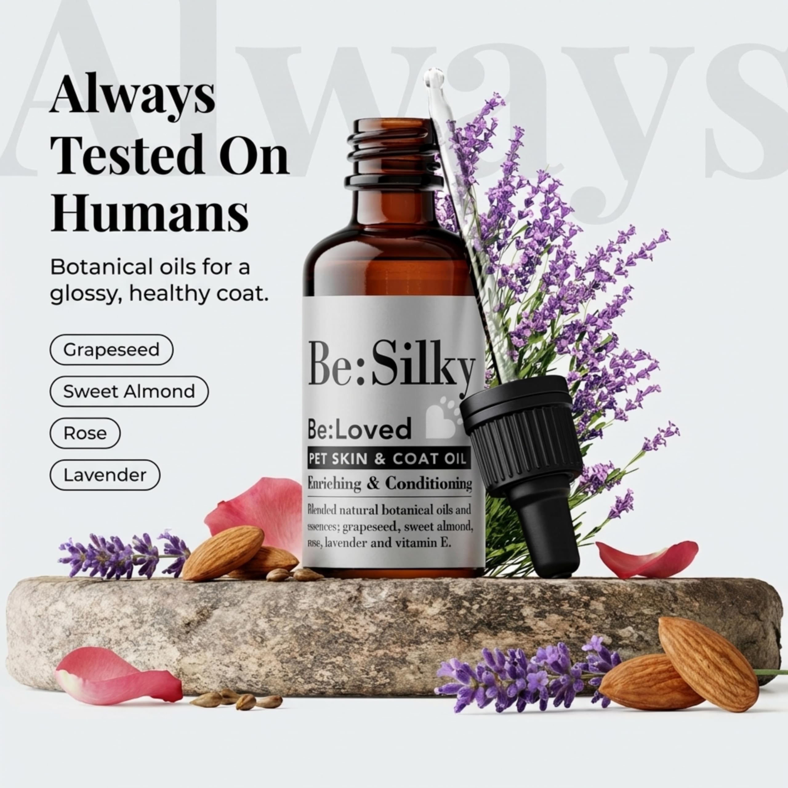 Be:Loved Be:silky Pet Skin & Coat Oil Rub - Enriching & Conditioning | 50ml 3