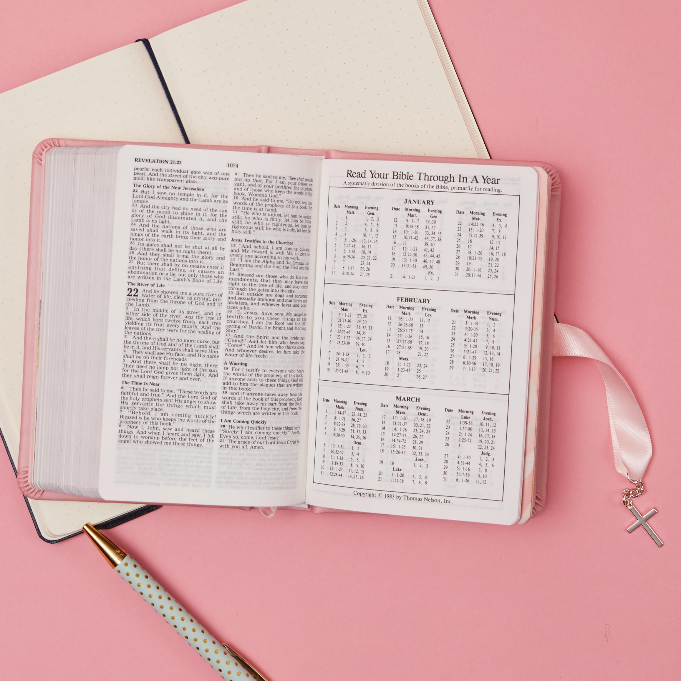 HarperCollins Simply Charming Bible - NKJV | Pink Edition | Hardcover | Gift Edition 7