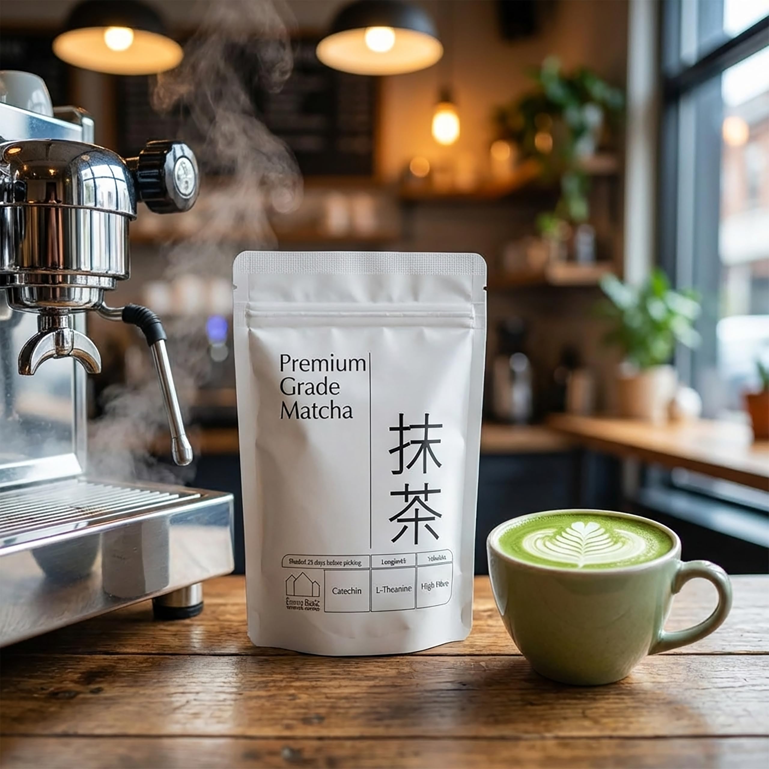 Emma Basic Matcha Powder - Premium Grade for Lattes | 100g Tencha | Antioxidant & Alertness 4