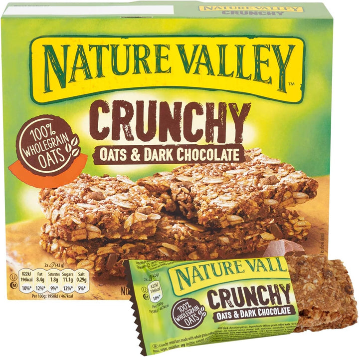 Nature Valley Oat & Chocolate Cereal Bars - 50 Bars (Pack of 5 x 10)
