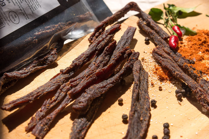 Biltong Boss Chilli Bites (Snap Sticks) - Authentic South African Beef Snack, High Protein, Low Carb
