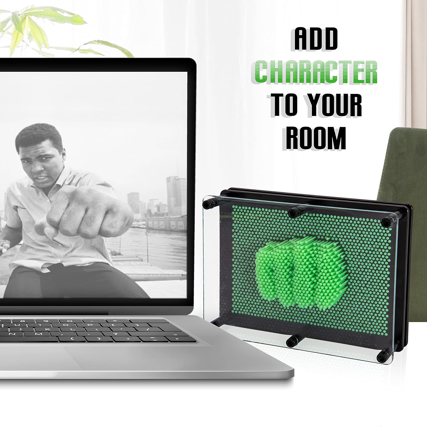 Global Gizmos 48109 Glow in the Dark Pin Art Impression Toy/Ideal for Home and O 8