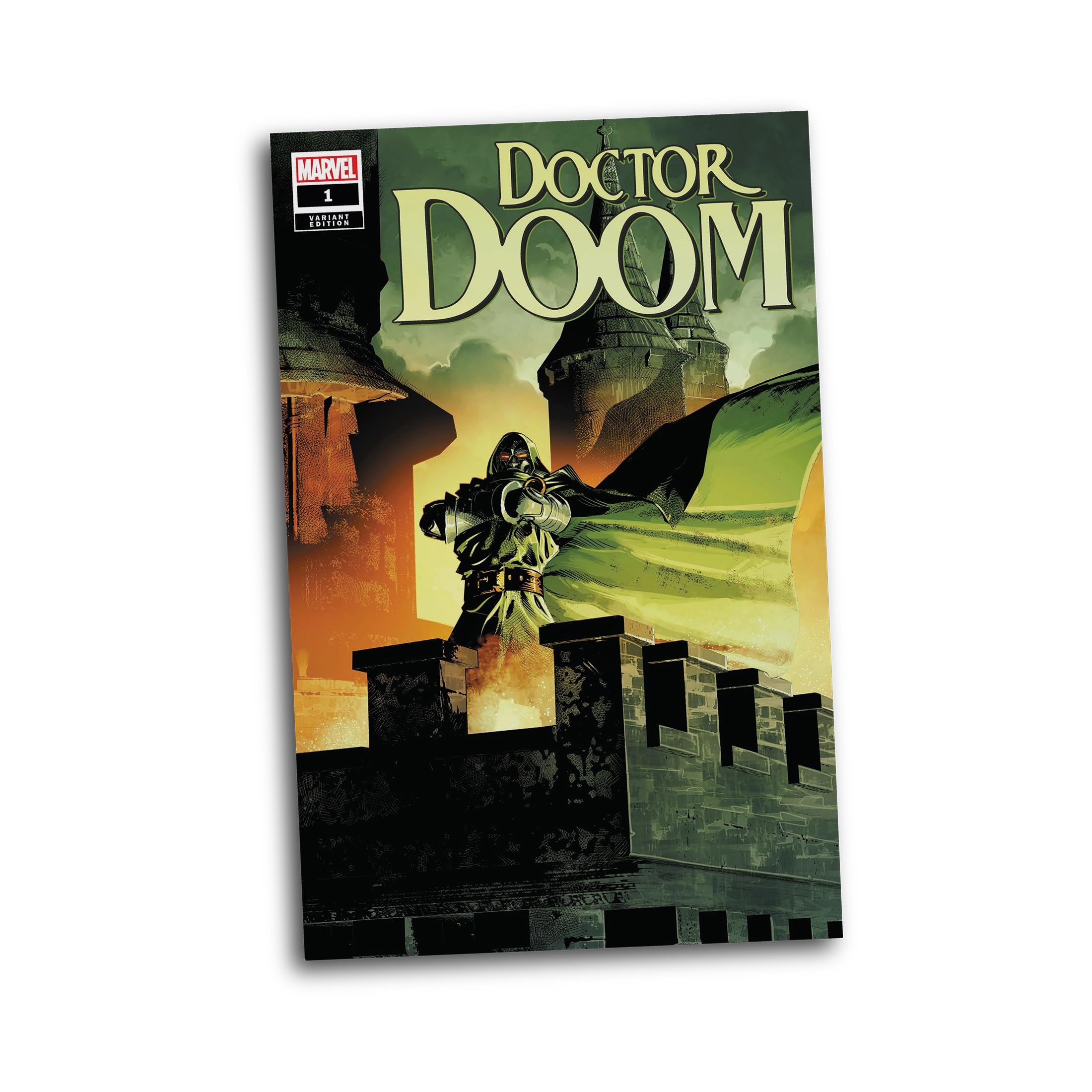 McFarlane Marvel Doctor Doom 1:6 Scale Collectible Figure - 11" Tall | Includes Comic Reprint 8