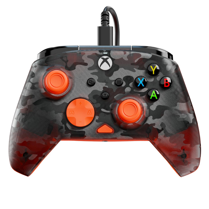 Turtle Beach Rematch Core Wired Gaming Controller for Xbox & PC - Orange and Ghost Black Camo