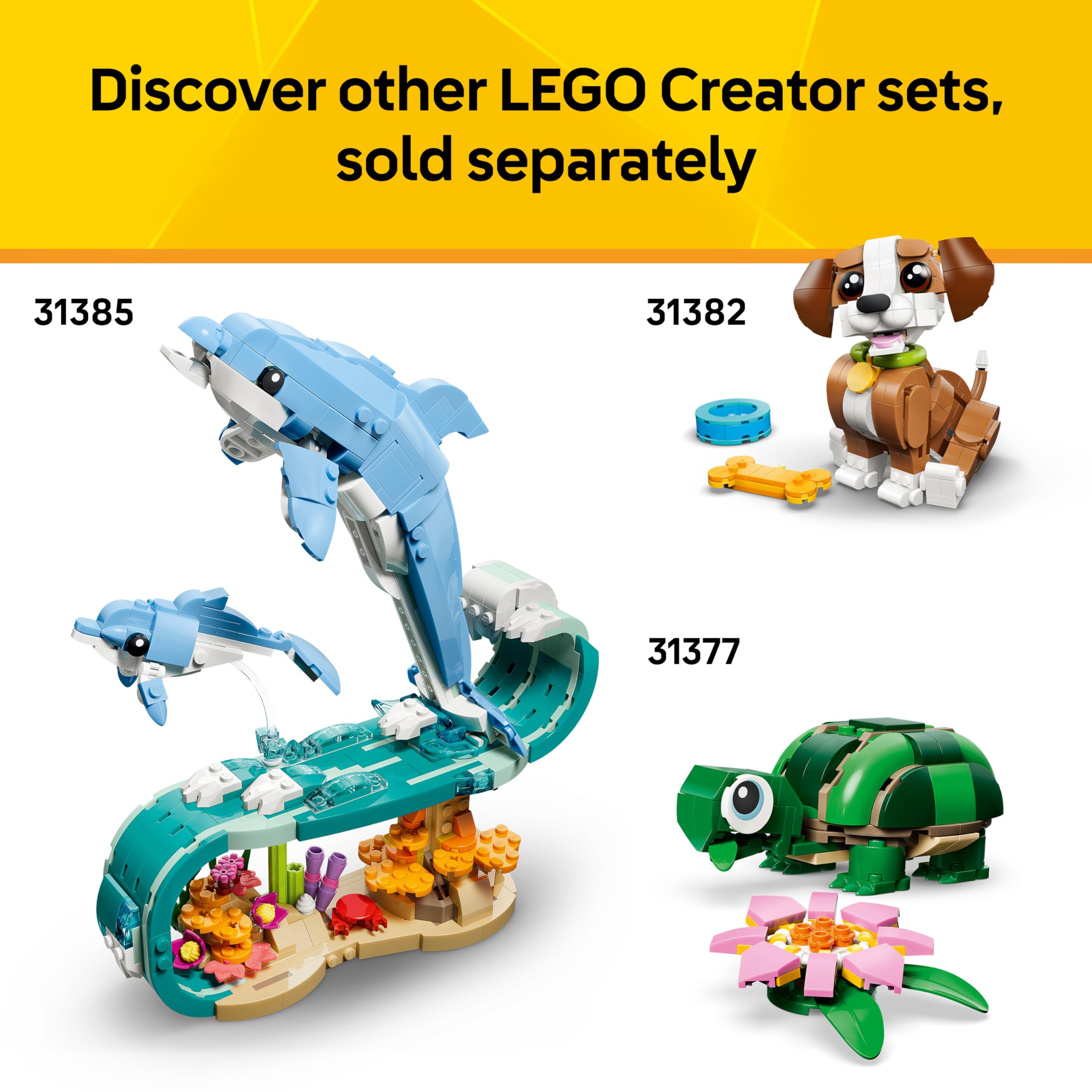 LEGO Creator 3in1 Cute Hamster with a Flower 31376 | Ages 7+ 8